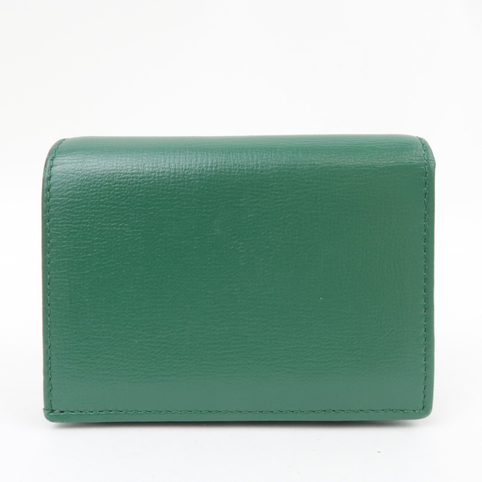 GUCCI Horsebit Bi-Fold Portemonnee Leer Groen 621887 *Doos, stofzak 