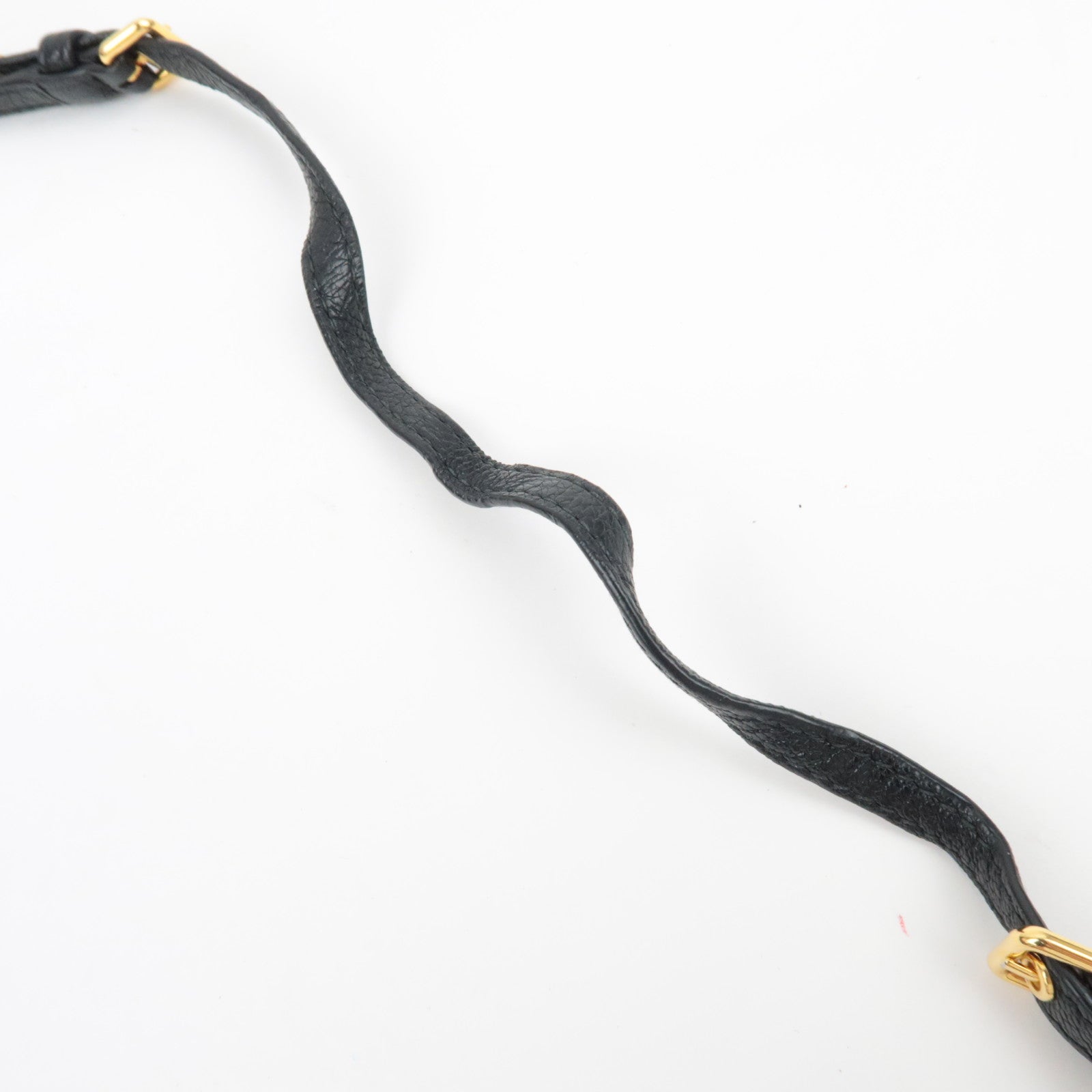 MIU MIU Shoulder Bag Pouch Leather Black 5ZH011 *Box, Strap, Guarantee card