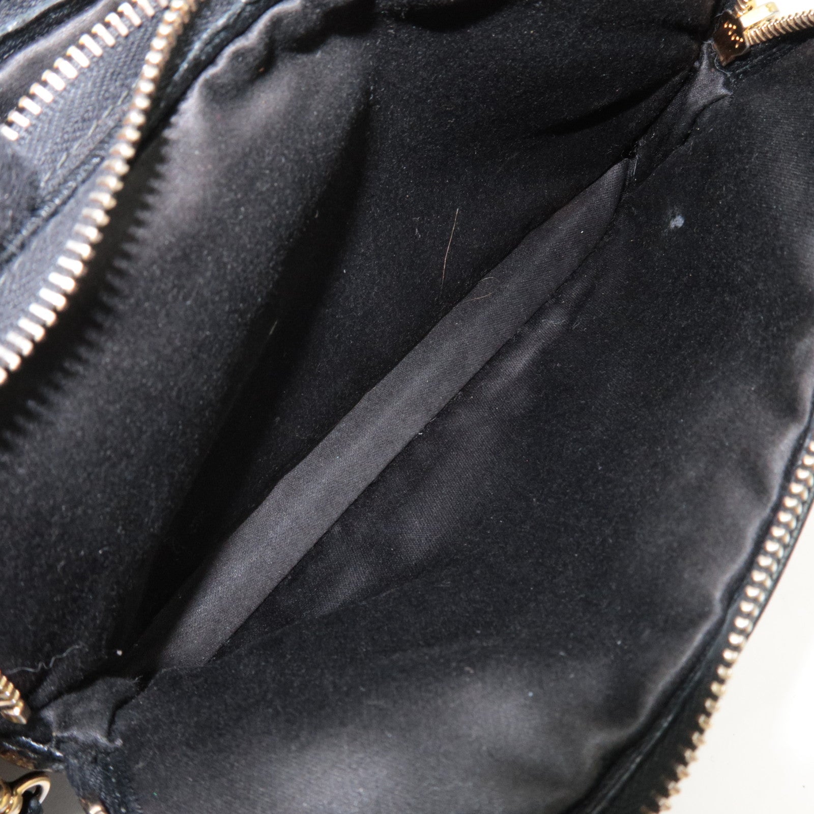 MIU MIU Shoulder Bag Pouch Leather Black 5ZH011 *Box, Strap, Guarantee card