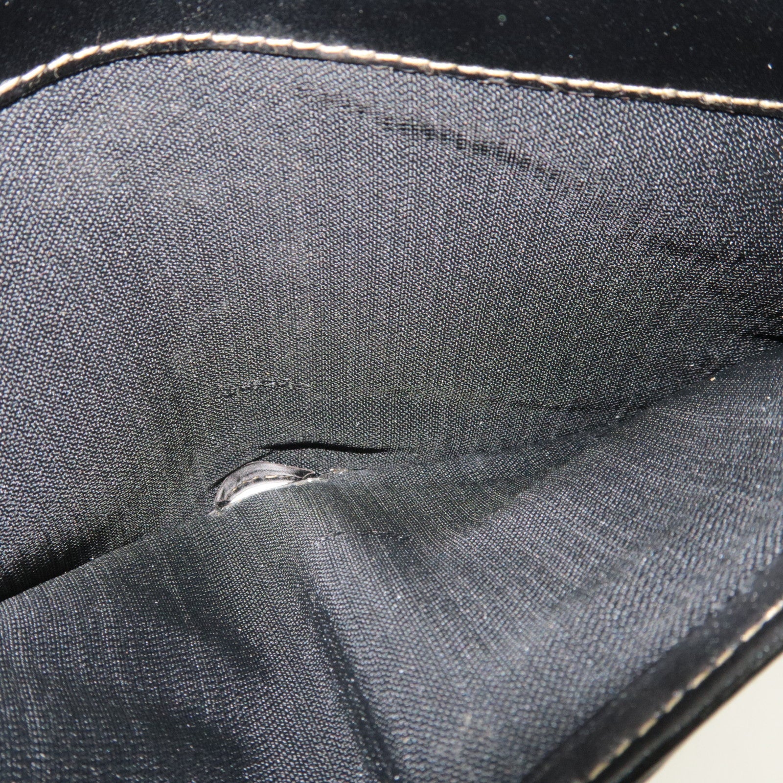 FENDI Pequin Bi-Fold Wallet PVC Leather Khaki Black 01695 *Box