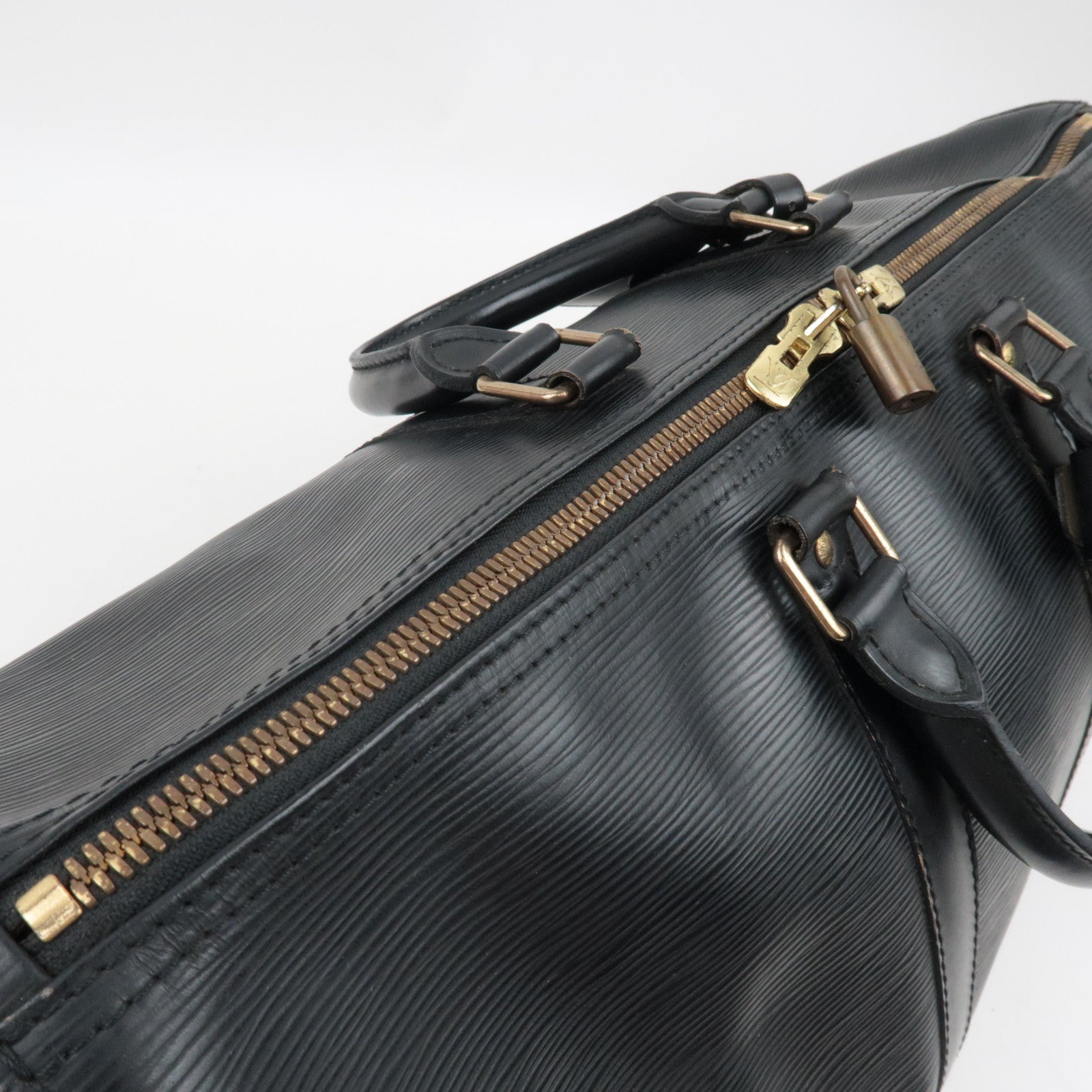 Louis Vuitton Epi Keepall 45 Travel Bag M59152 Vi0945 *Name tag, Lock, Poignet