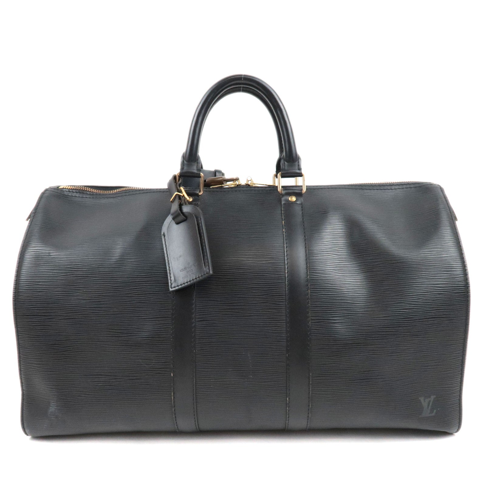 Louis Vuitton Epi Keepall 45 Travel Bag M59152 Vi0945 *Name tag, Lock, Poignet75012