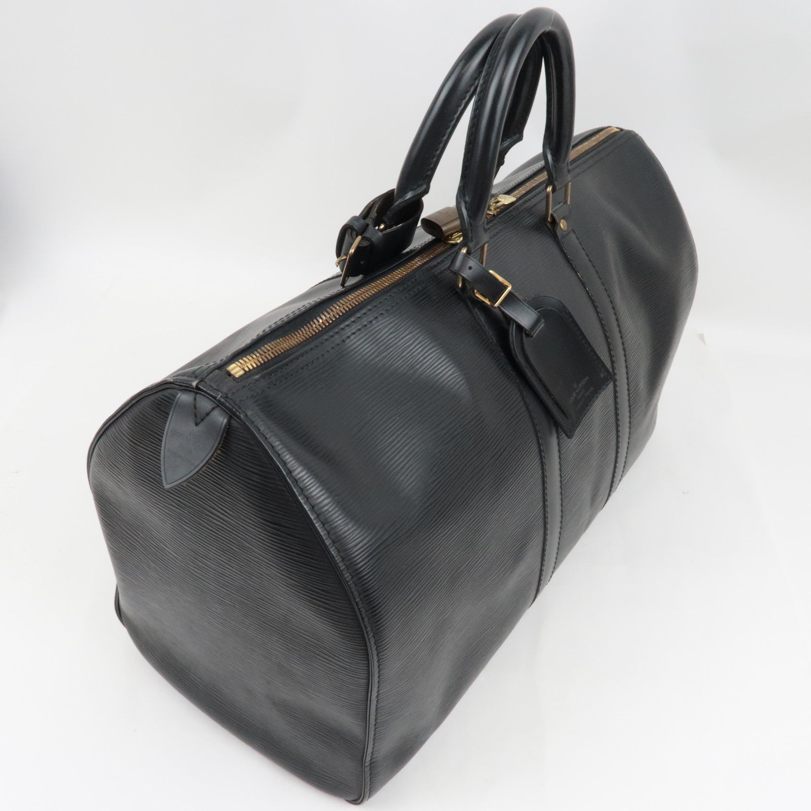 Louis Vuitton Epi Keepall 45 Travel Bag M59152 Vi0945 *Name tag, Lock, Poignet