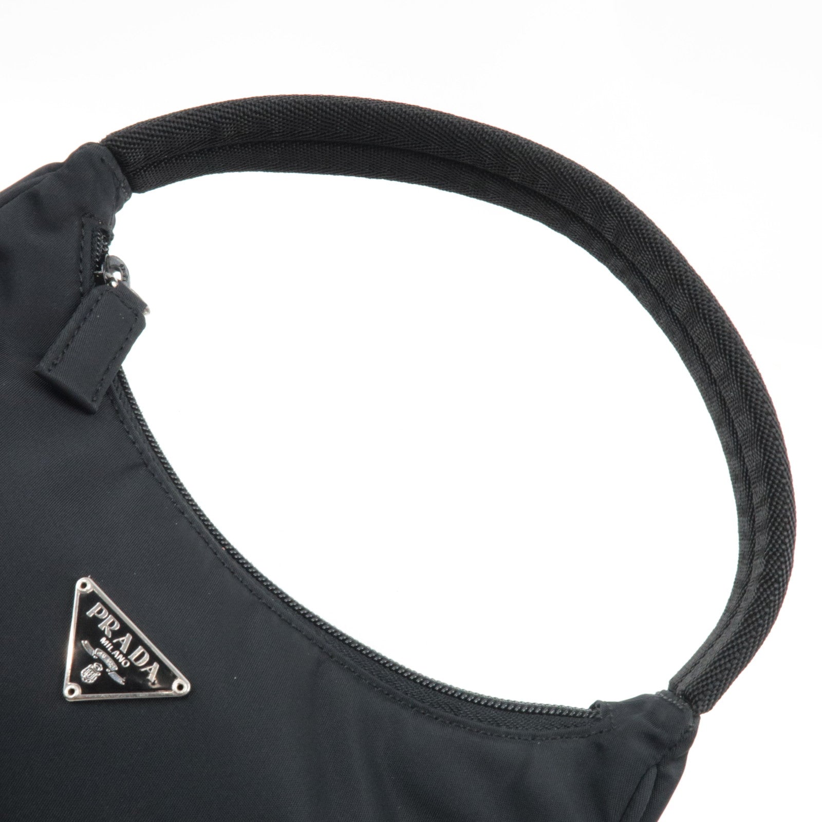 PRADA Handbag Nylon Black