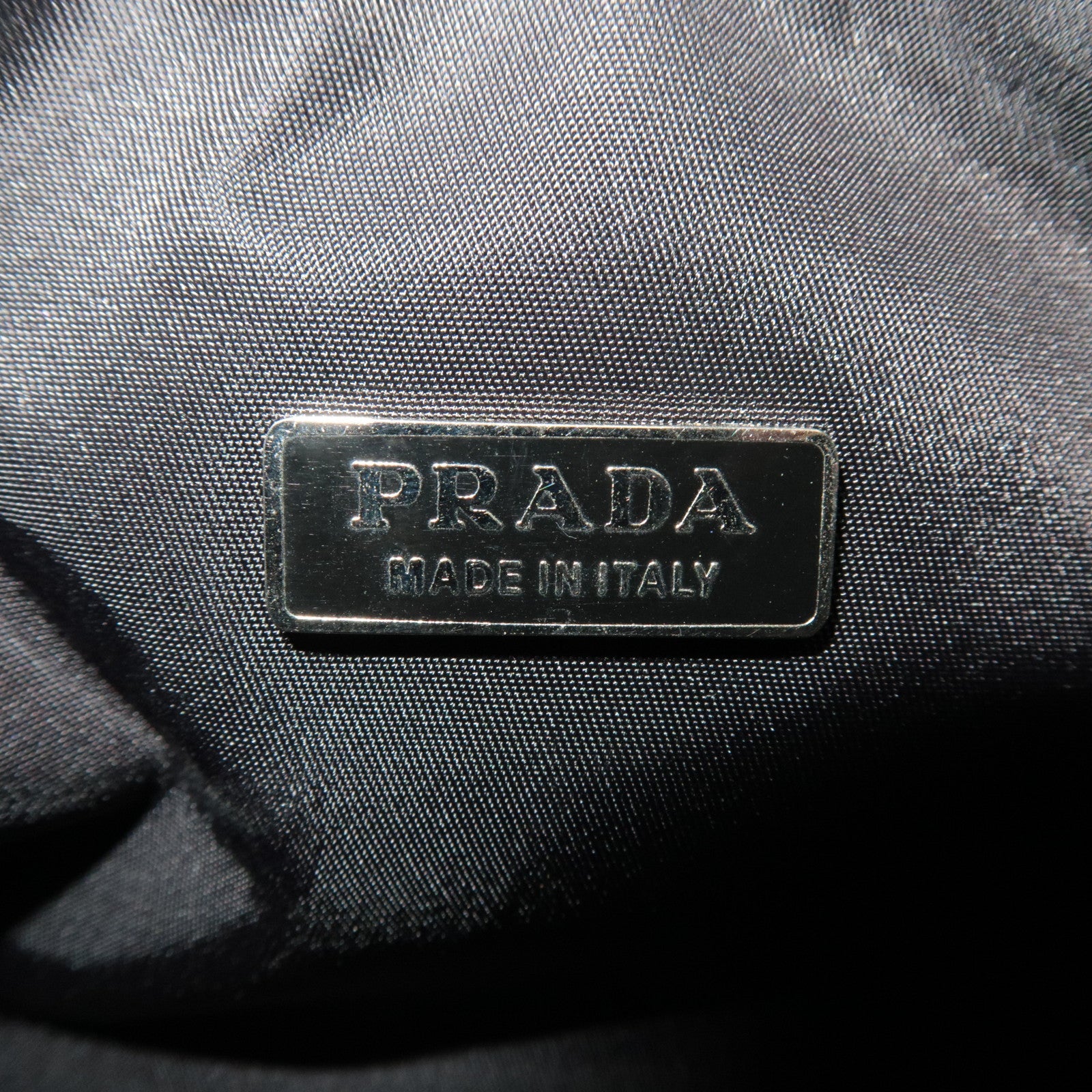 PRADA Handbag Nylon Black