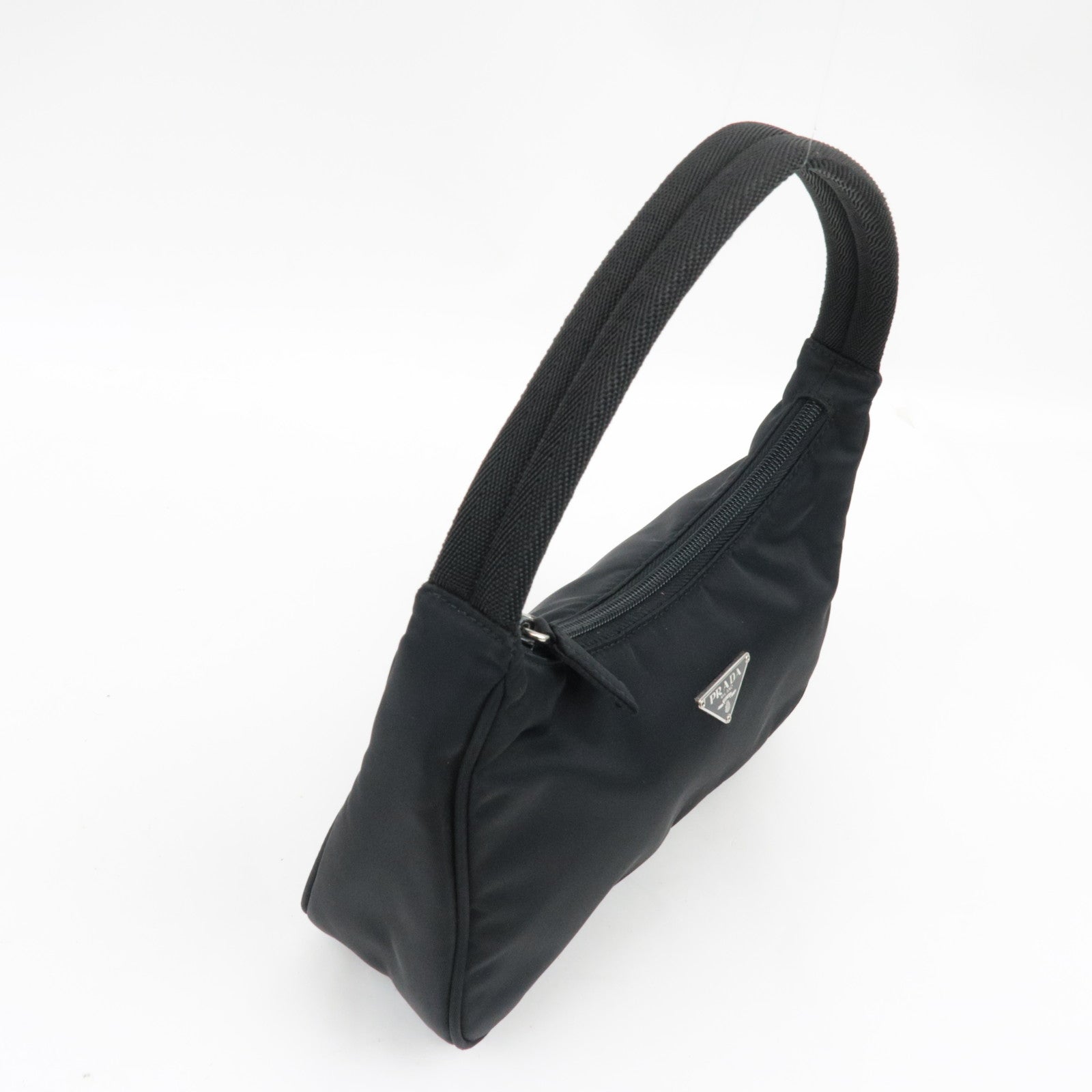 PRADA Handbag Nylon Black