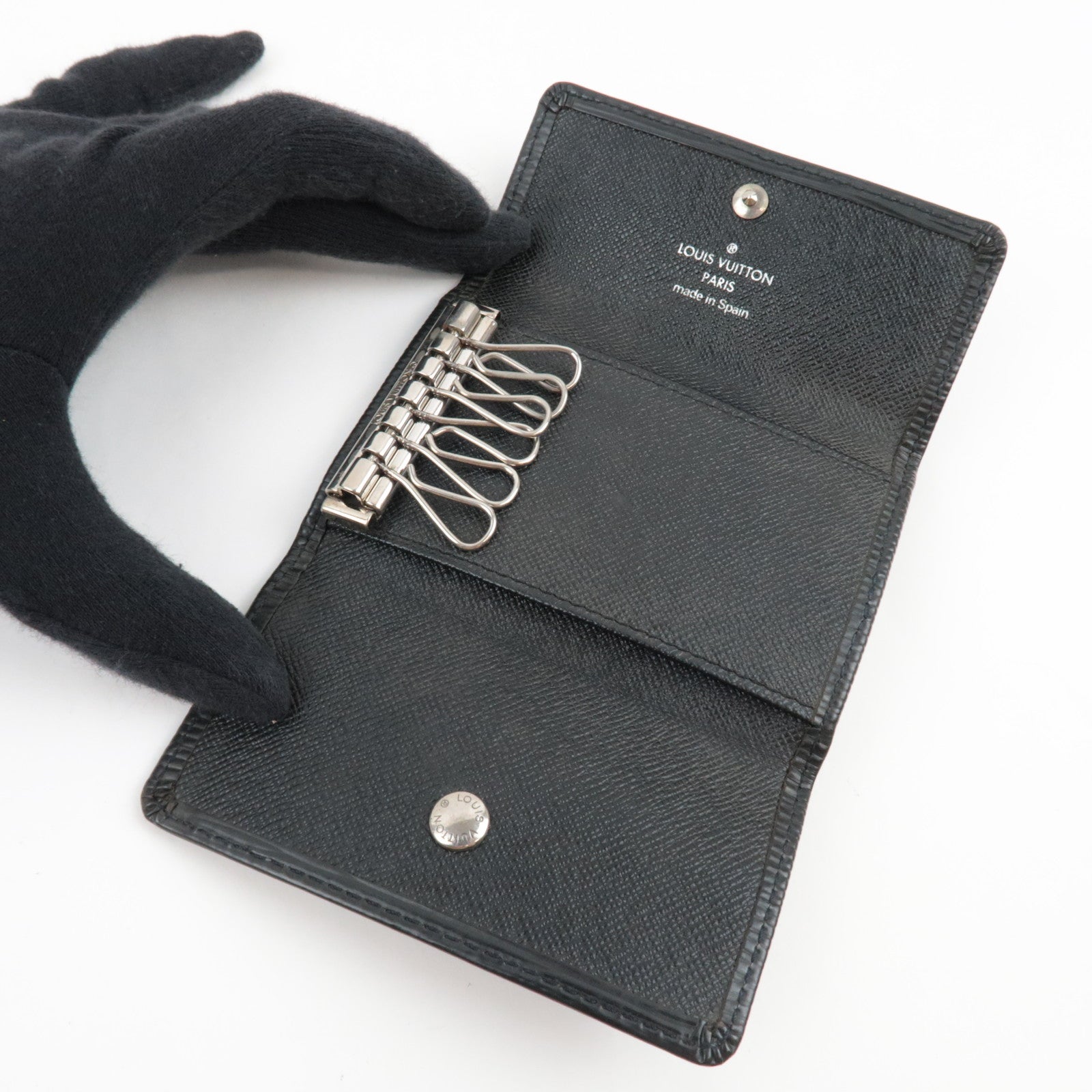 Louis Vuitton Epi Multicles 6 Key Case Noir M63812 CA1025