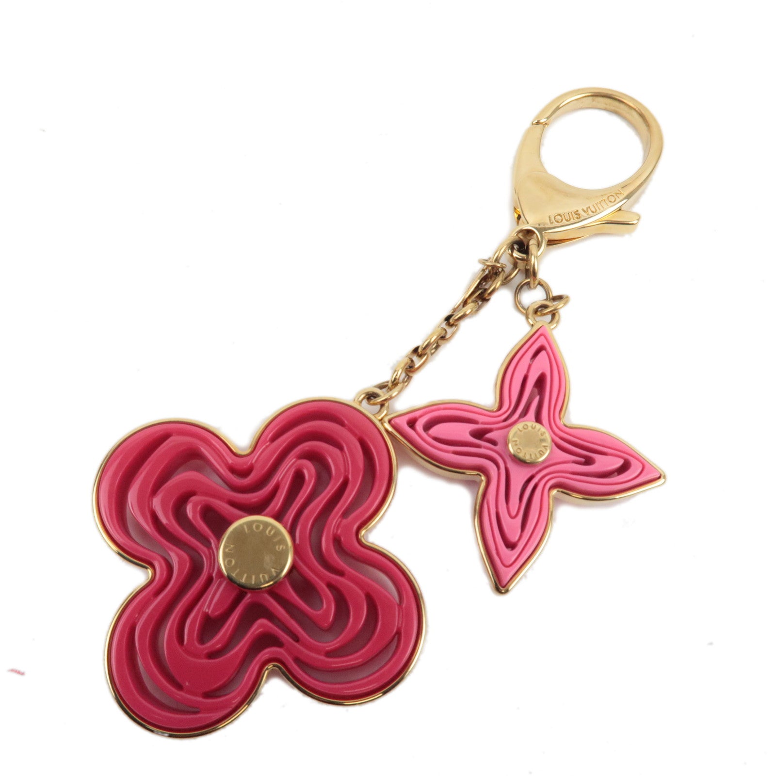 Louis Vuitton Bijoux Sac Knife Keychain Bag Charm Metal Pink Gold M66913 DP014375168