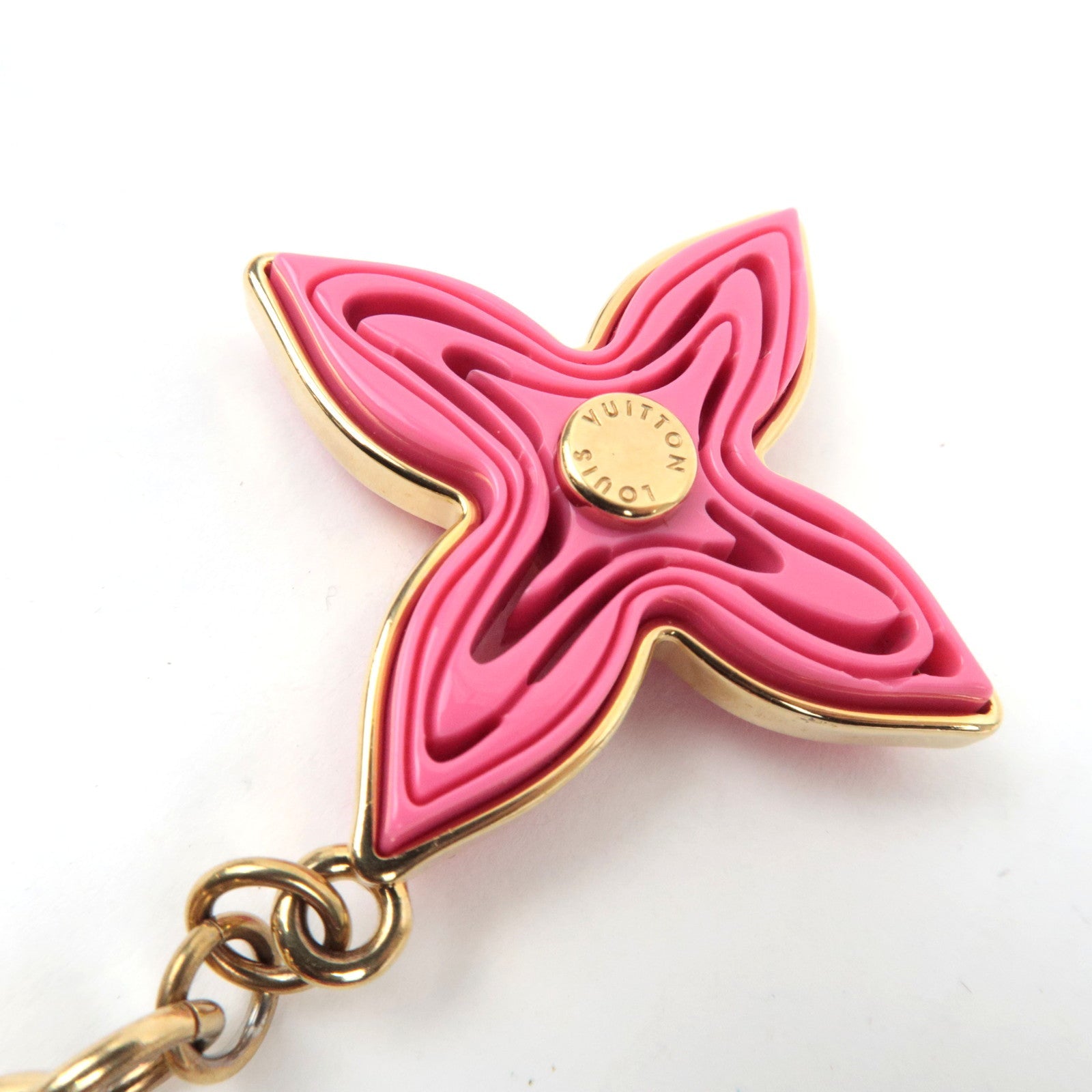 Louis Vuitton Bijoux Sac Knife Keychain Bag Charm Metal Pink Gold M66913 DP0143