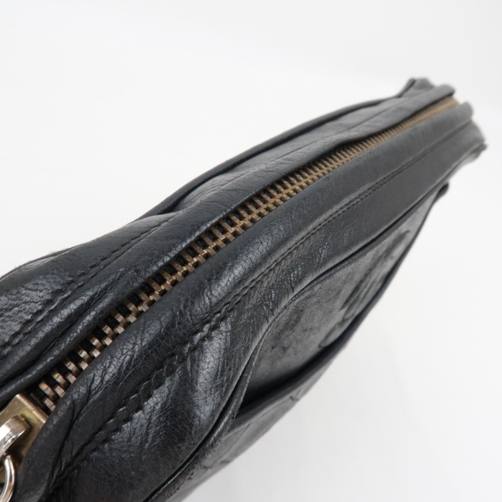 CHANEL Tassel Matelasse Chain Shoulder Bag Lambskin Black 0866733