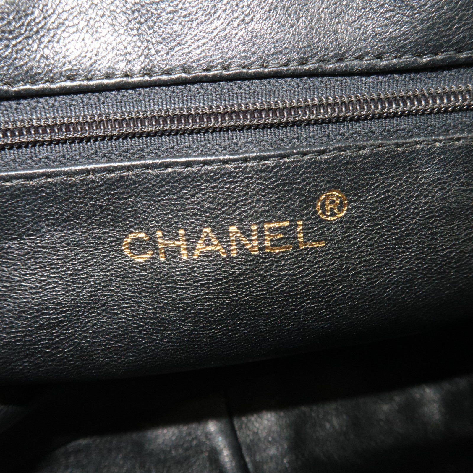 CHANEL Tassel Matelasse Chain Shoulder Bag Lambskin Black 0866733