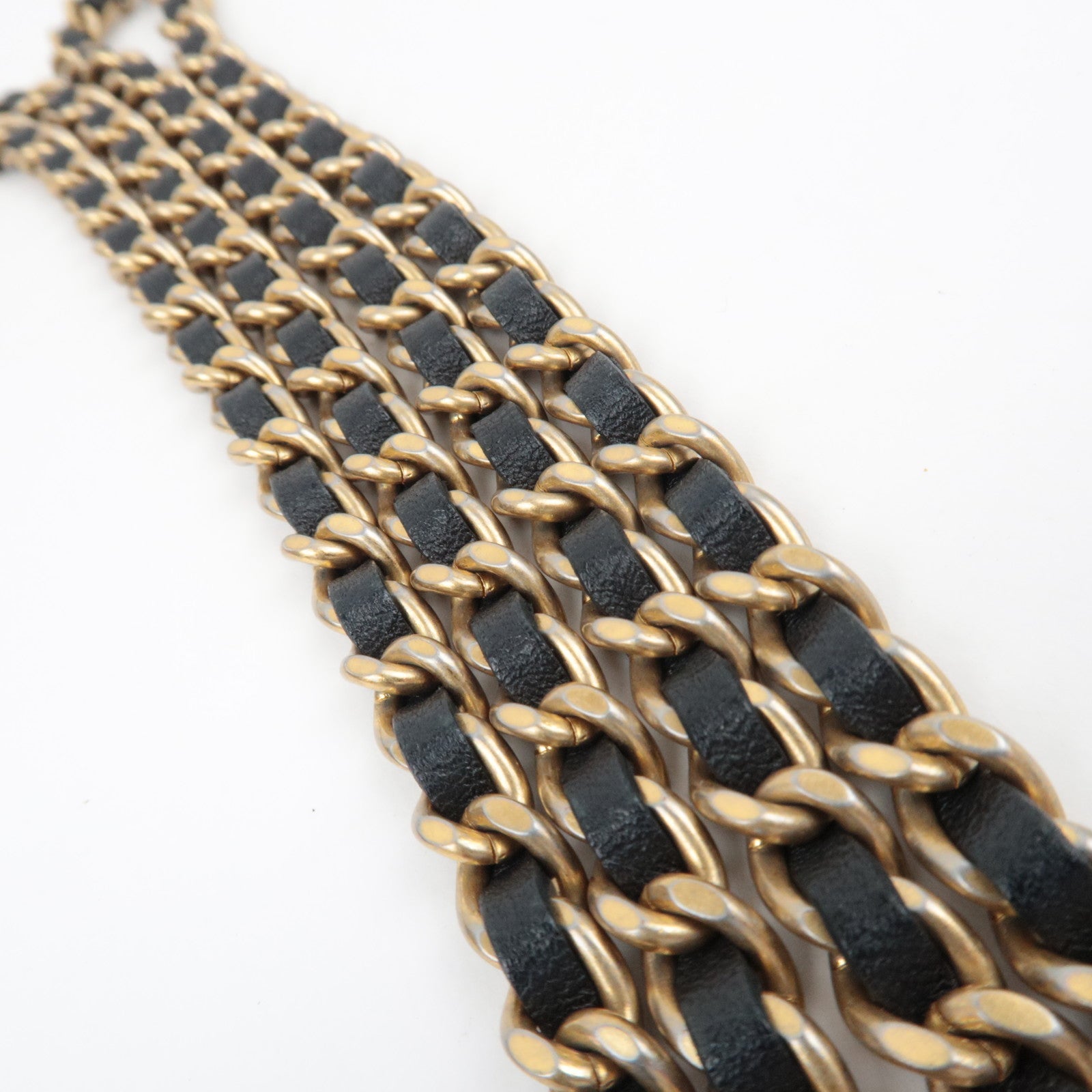 CHANEL Matelasse Round Chain Shoulder Bag Lambskin Black 27836776 *G card