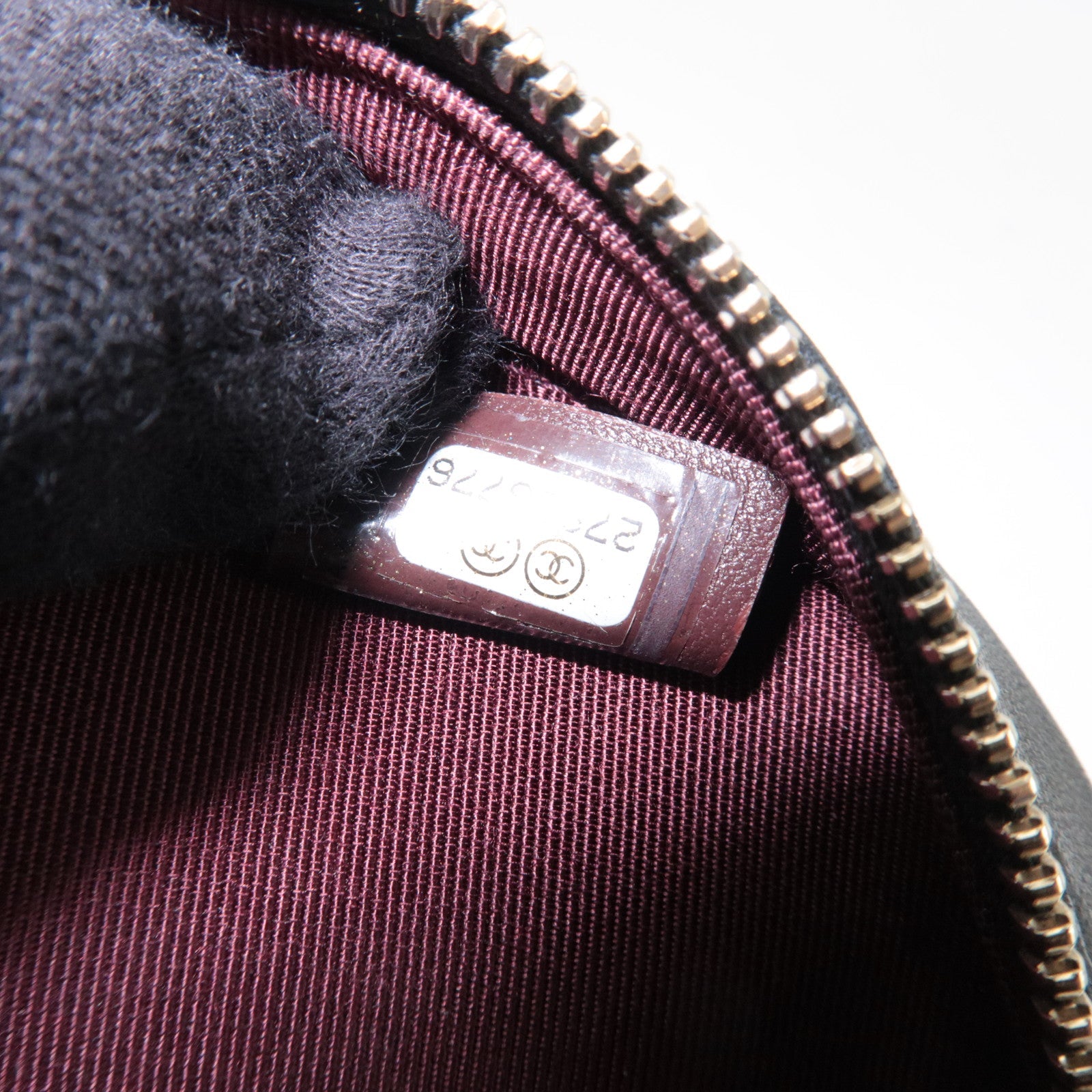 CHANEL Matelasse Round Chain Shoulder Bag Lambskin Black 27836776 *G card