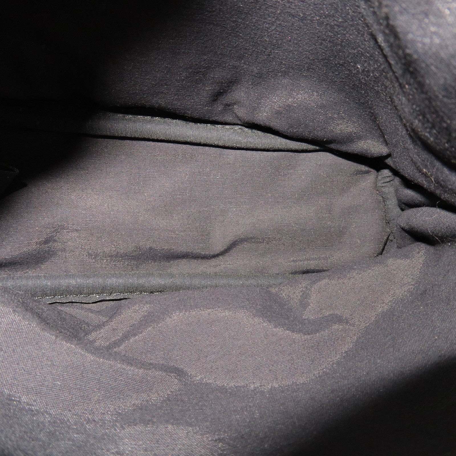 HERMES Bolide Pouch Mini 20 Cosmetic Pouch Canvas Leather Black