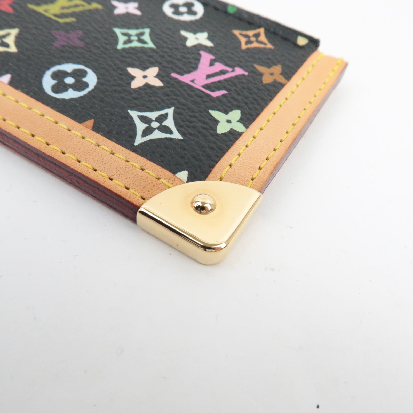 Louis Vuitton Monogram Multicolor Pochette Cles Coin Case Noir M92654 CA0073 *Dust bag