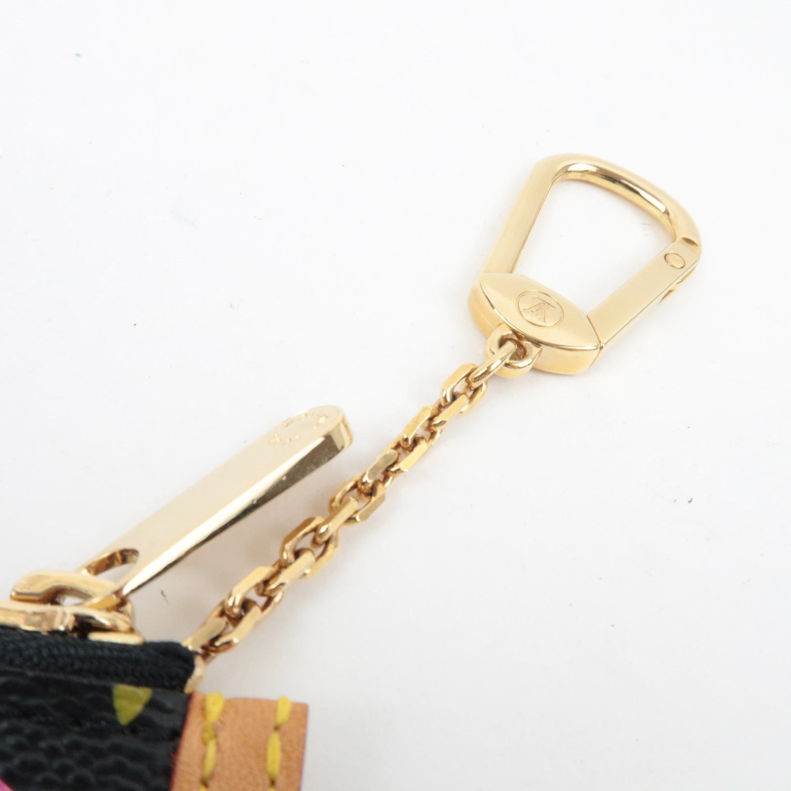 Louis Vuitton Monogram Multicolor Pochette Cles Coin Case Noir M92654 CA0073 *Dust bag