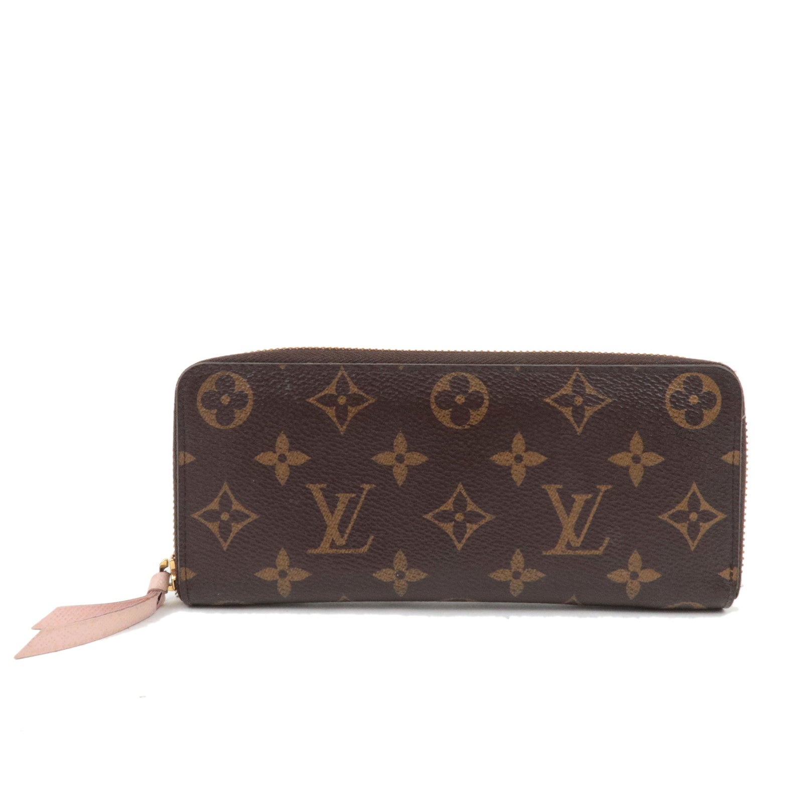 Louis Vuitton Monogram Portefeuille Clemence Long Wallet Rose Ballerine M61298 CA411875393