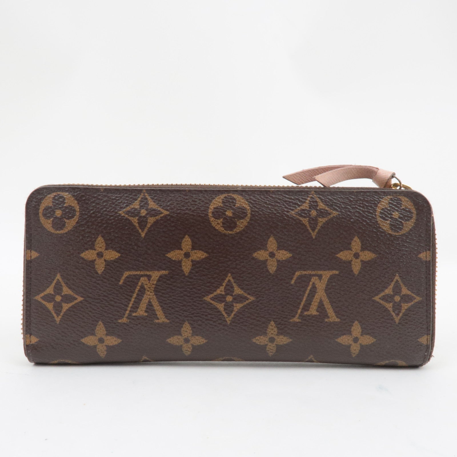 Louis Vuitton Monogram Portefeuille Clemence Long Wallet Rose Ballerine M61298 CA4118