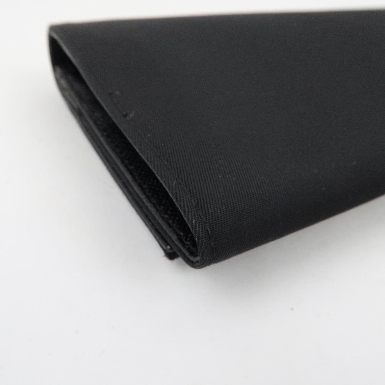 PRADA Bi-Fold Long Wallet Nylon Black