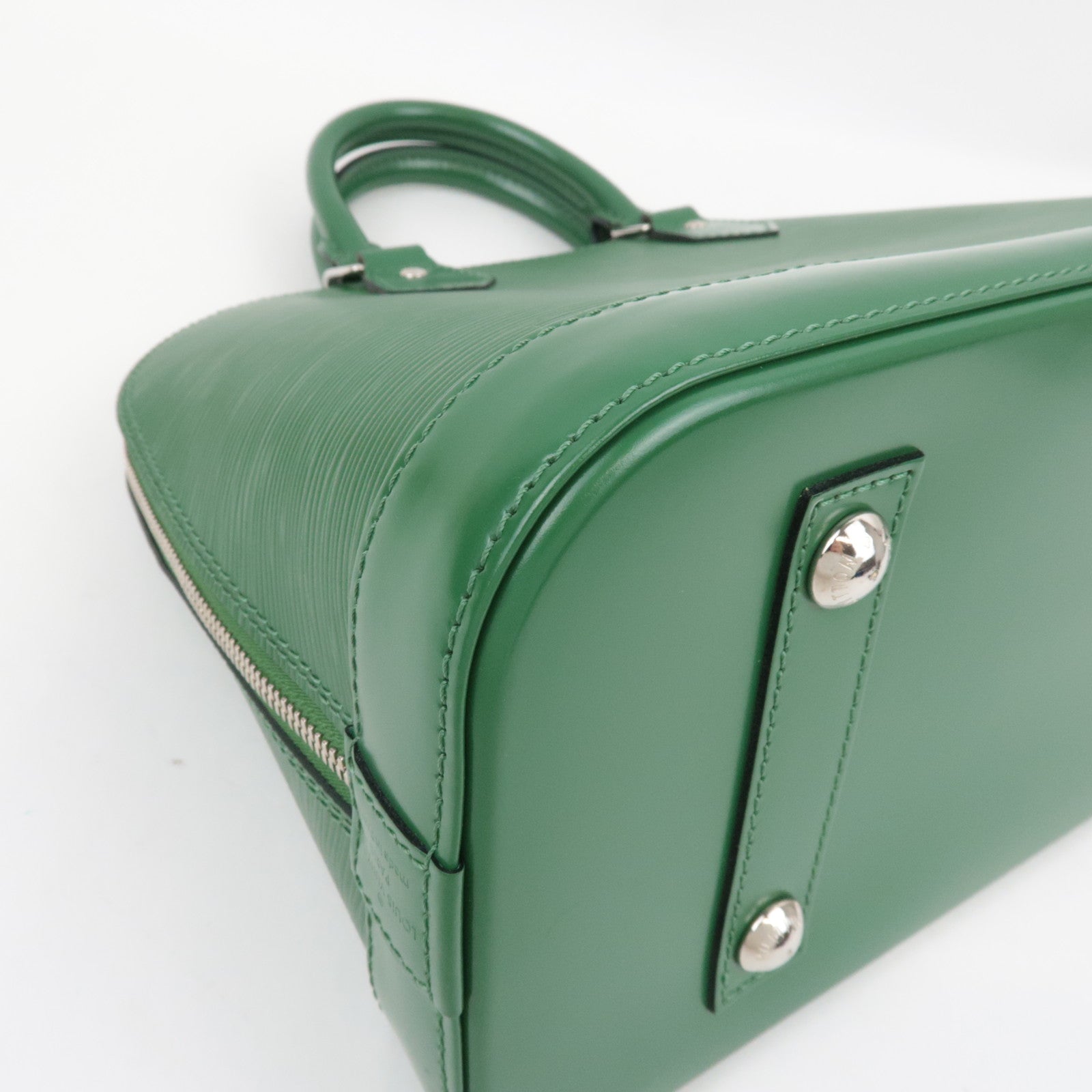 Louis Vuitton Epi Alma PM Hand bag Menthe M40618 FL2162 *Keys, Clochette