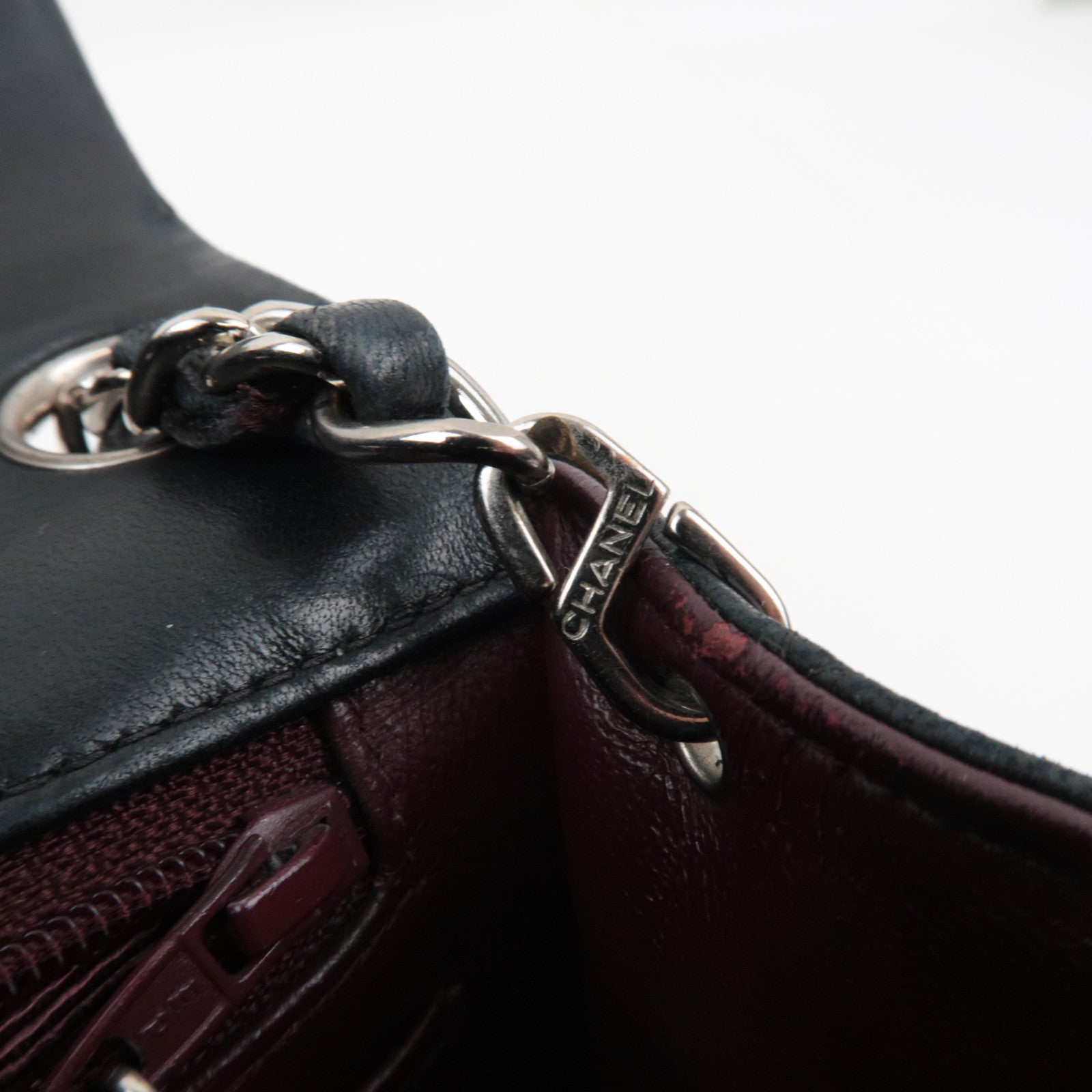 CHANEL Mini Matelasse 17 Chain Shoulder Bag Single Flap Lambskin Black 6143404