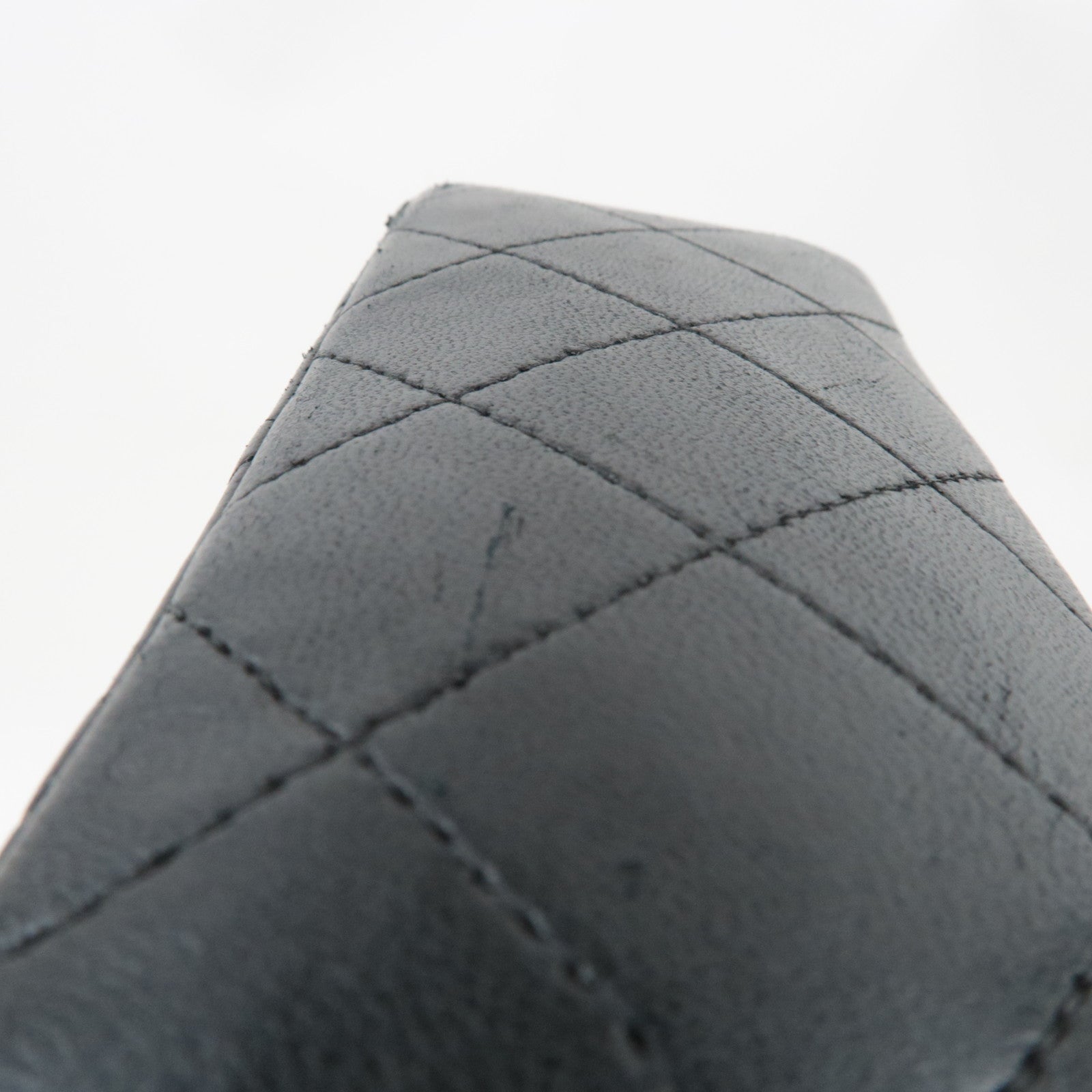 CHANEL Mini Matelasse 17 Chain Shoulder Bag Single Flap Lambskin Black 6143404