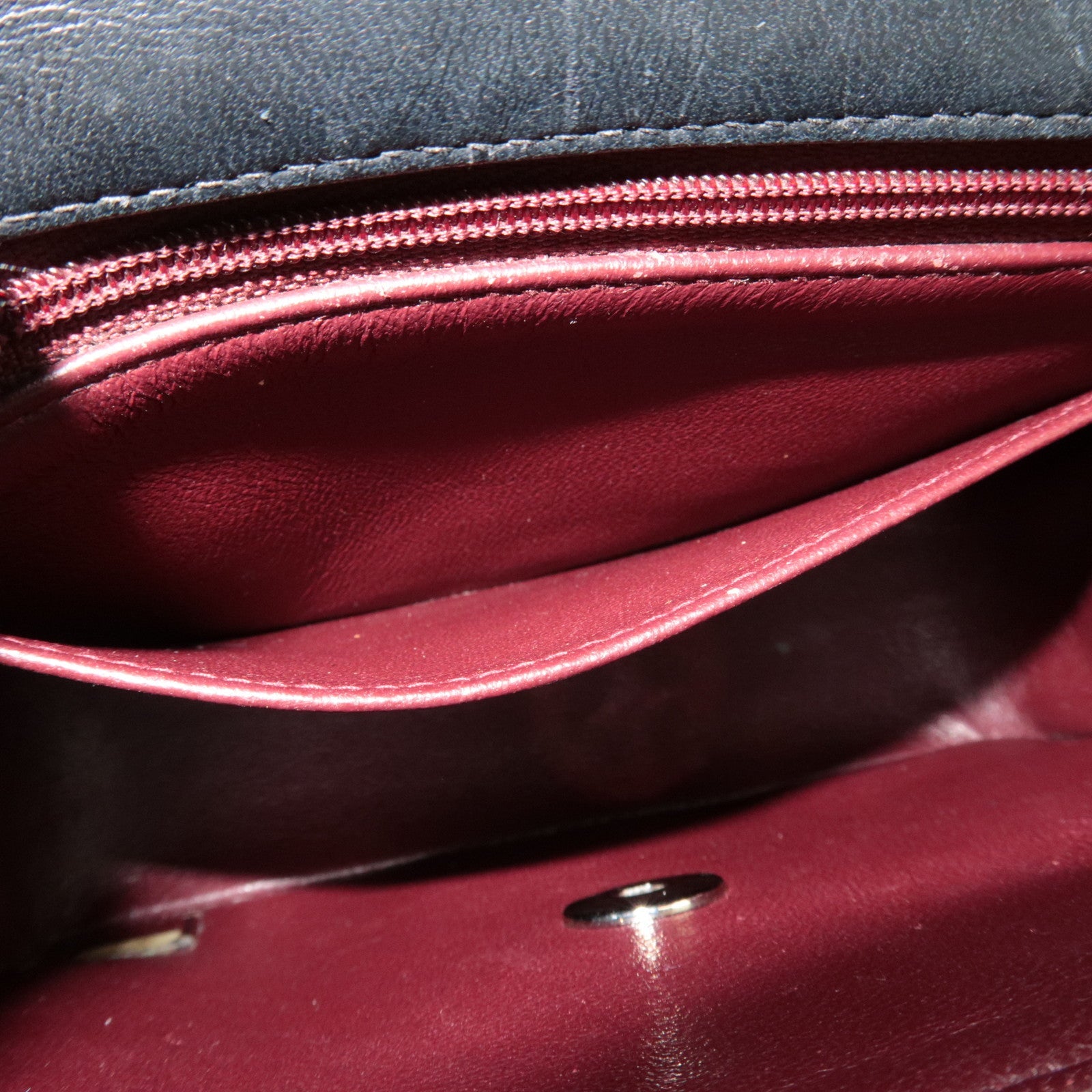 CHANEL Mini Matelasse 17 Chain Shoulder Bag Single Flap Lambskin Black 6143404