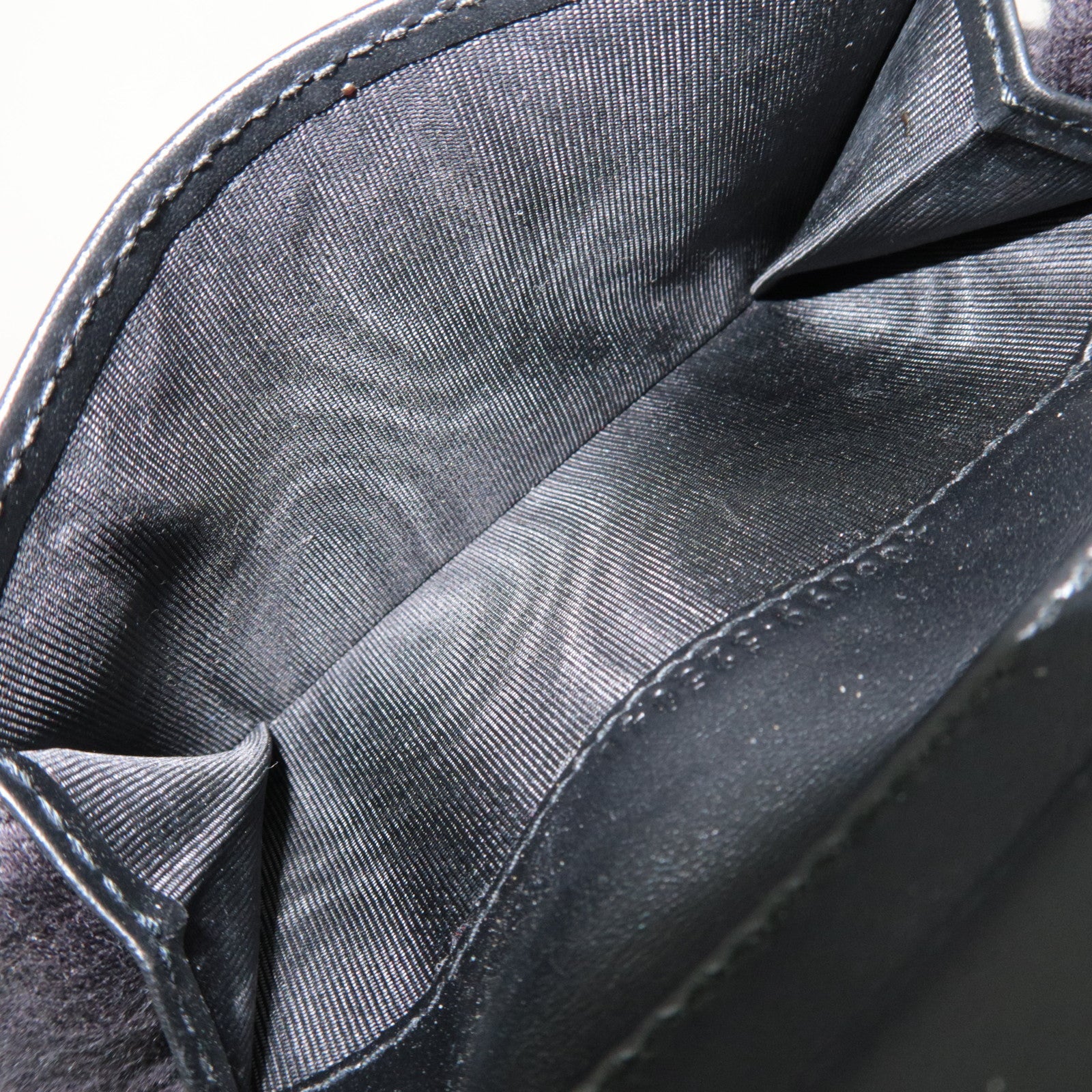 GUCCI Guccissima Card Case Black 406699