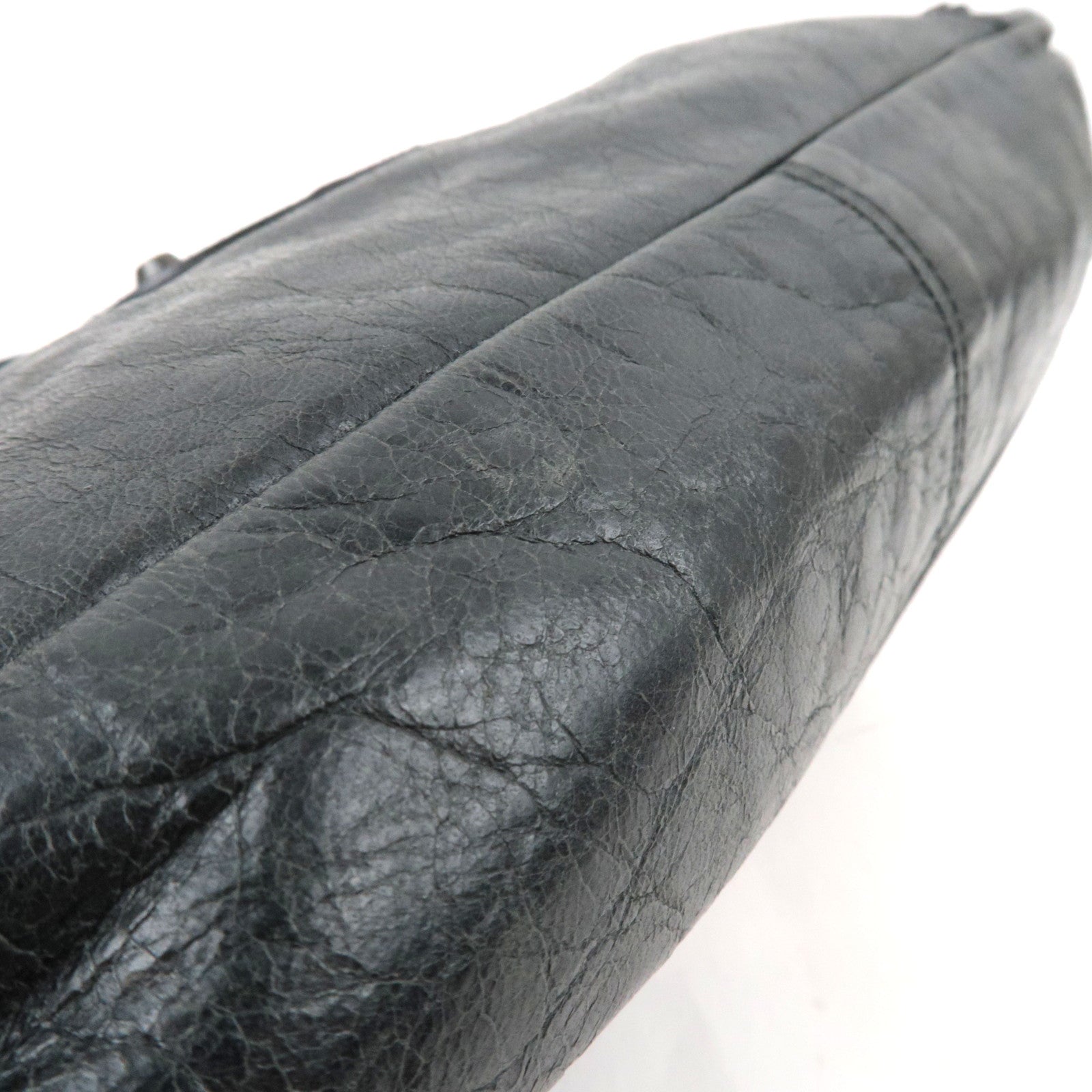 BALENCIAGA The First 2Way Bag Leather Black 103208 *Strap, Mirror