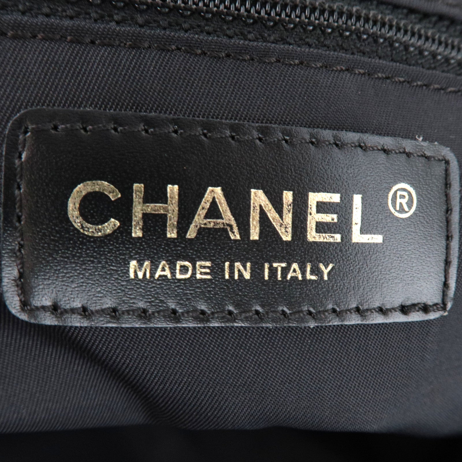 CHANEL New Travel Line Tote MM Nylon Jacquard Leather Black A15991 8888573