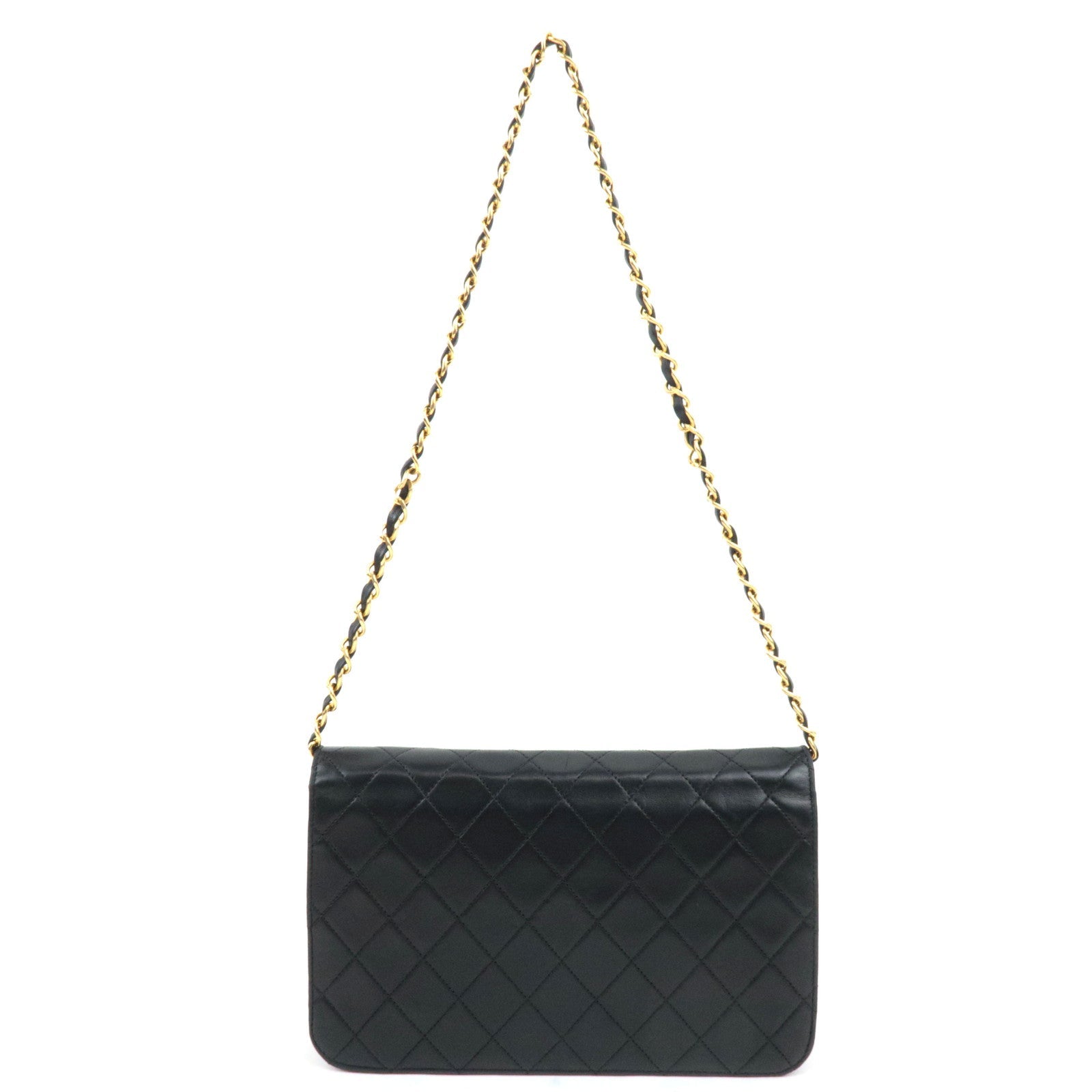 CHANEL Matelasse Full Flap 23 Chain bag Lambskin Black *Dust bag
