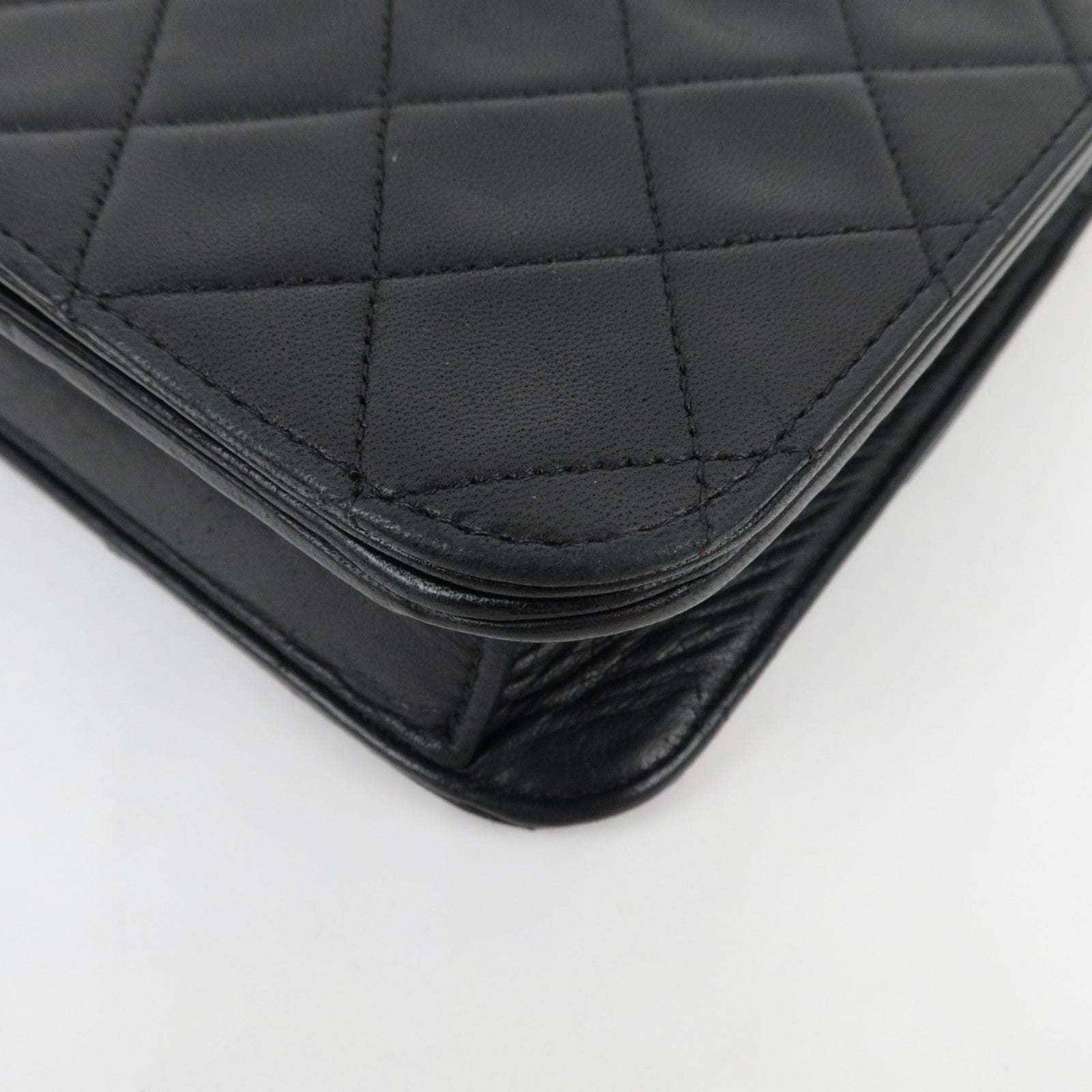 CHANEL Matelasse Full Flap 23 Chain bag Lambskin Black *Dust bag