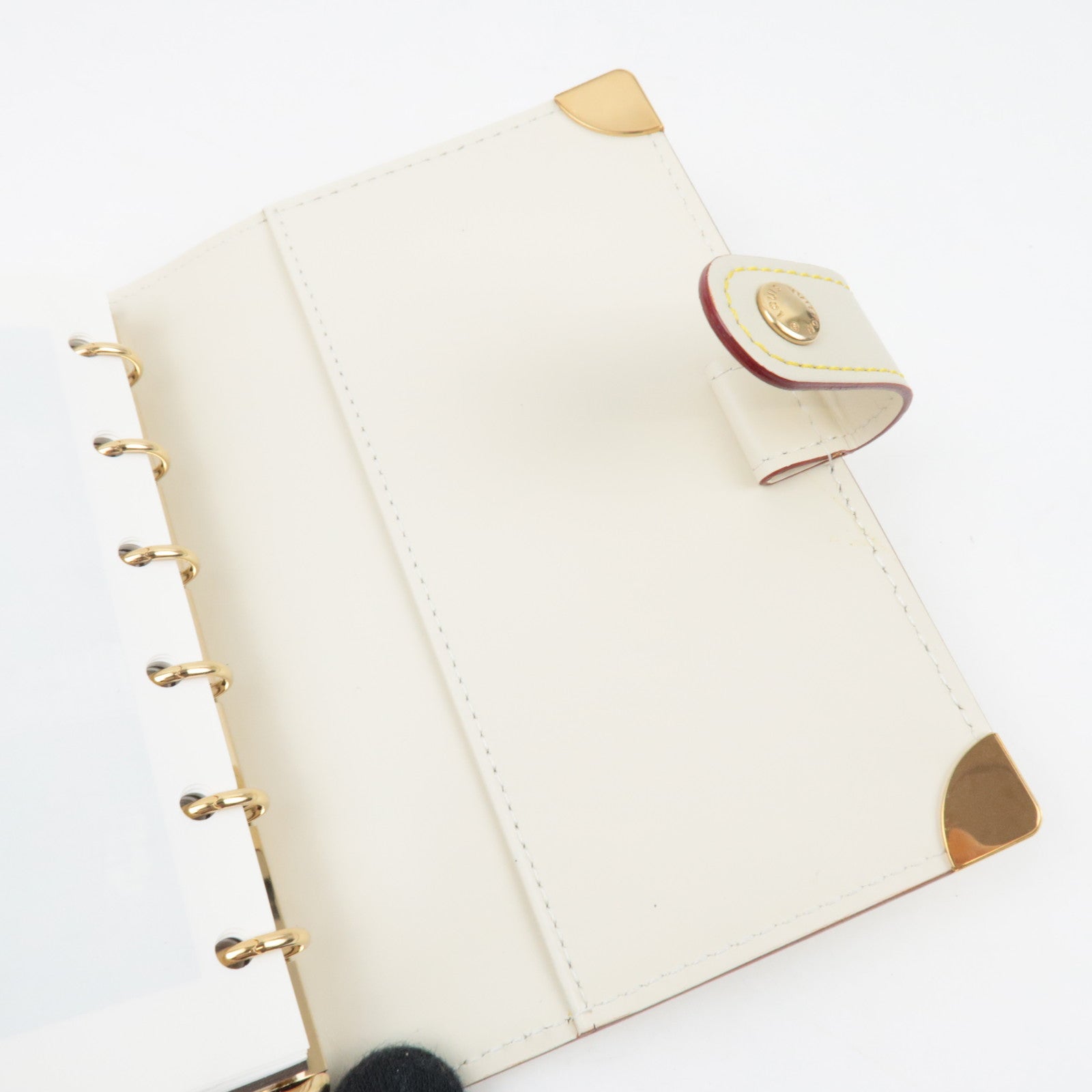 Louis Vuitton Suhali Agenda PM Planner Cover Blanc R20888 CA1006 *Box, Dust bag