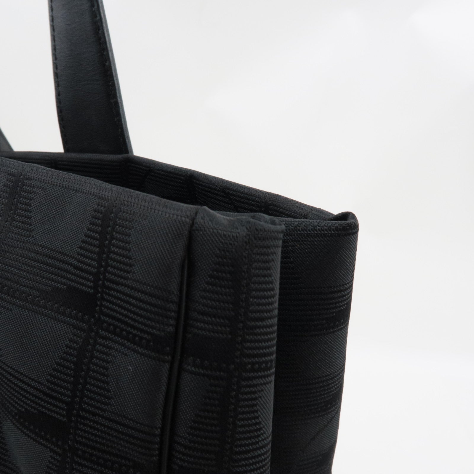 CHANEL New Travel Line MM Tote Bag Nylon Jacquard Black A15991 *Guarantee Card