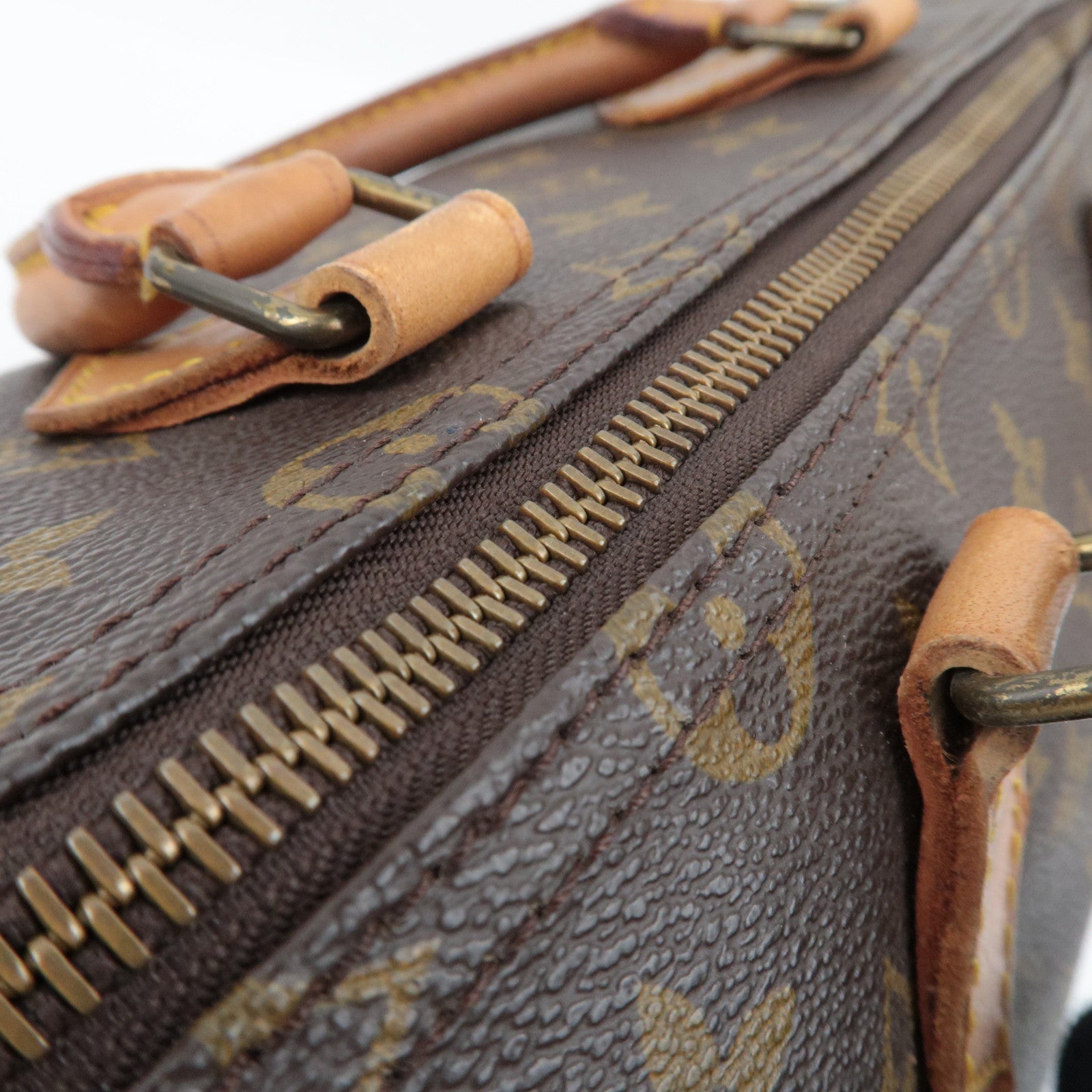 Louis Vuitton Monogram Speedy 35 Old Model Handbag M41524*Lock