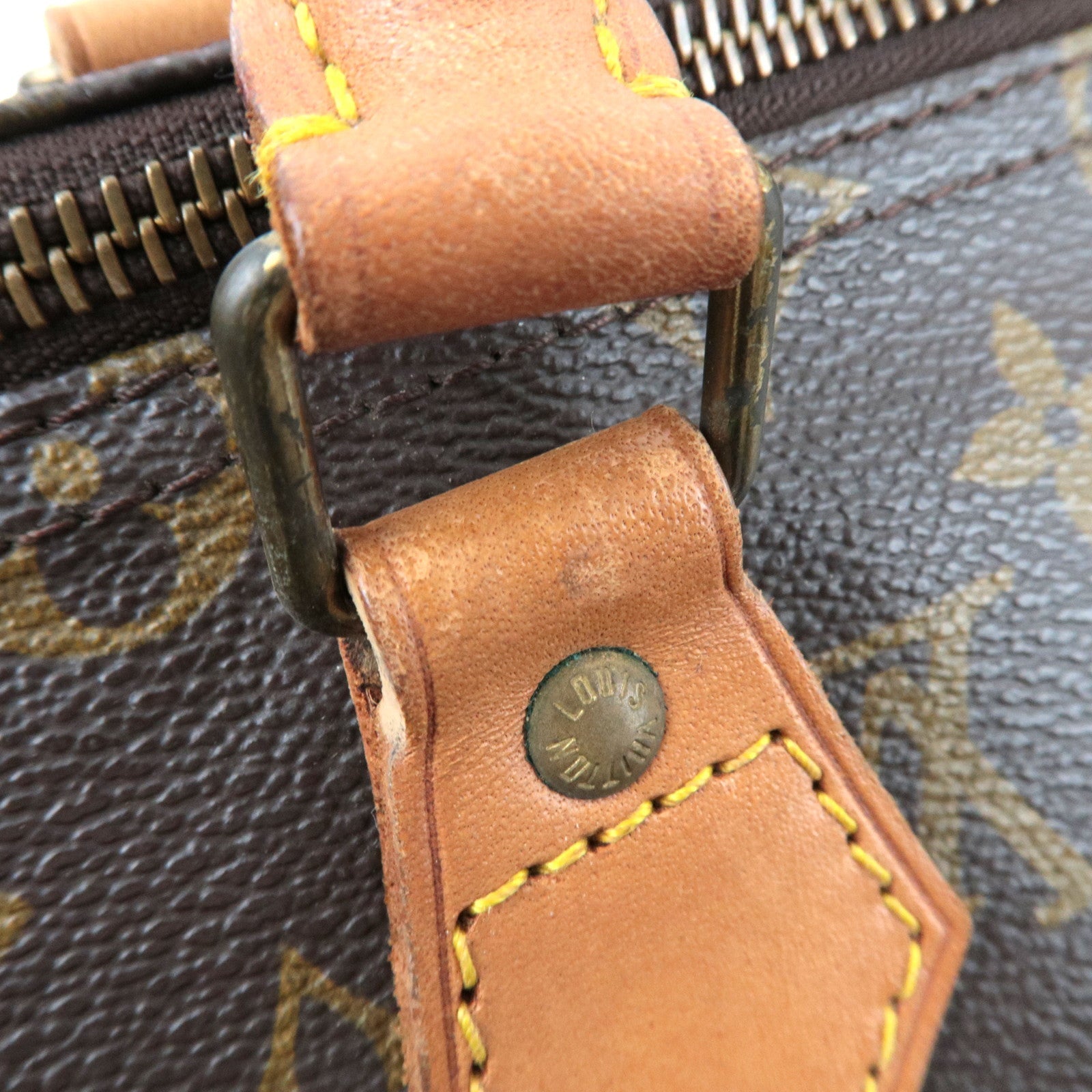 Louis Vuitton Monogram Speedy 35 Old Model Handbag M41524*Lock