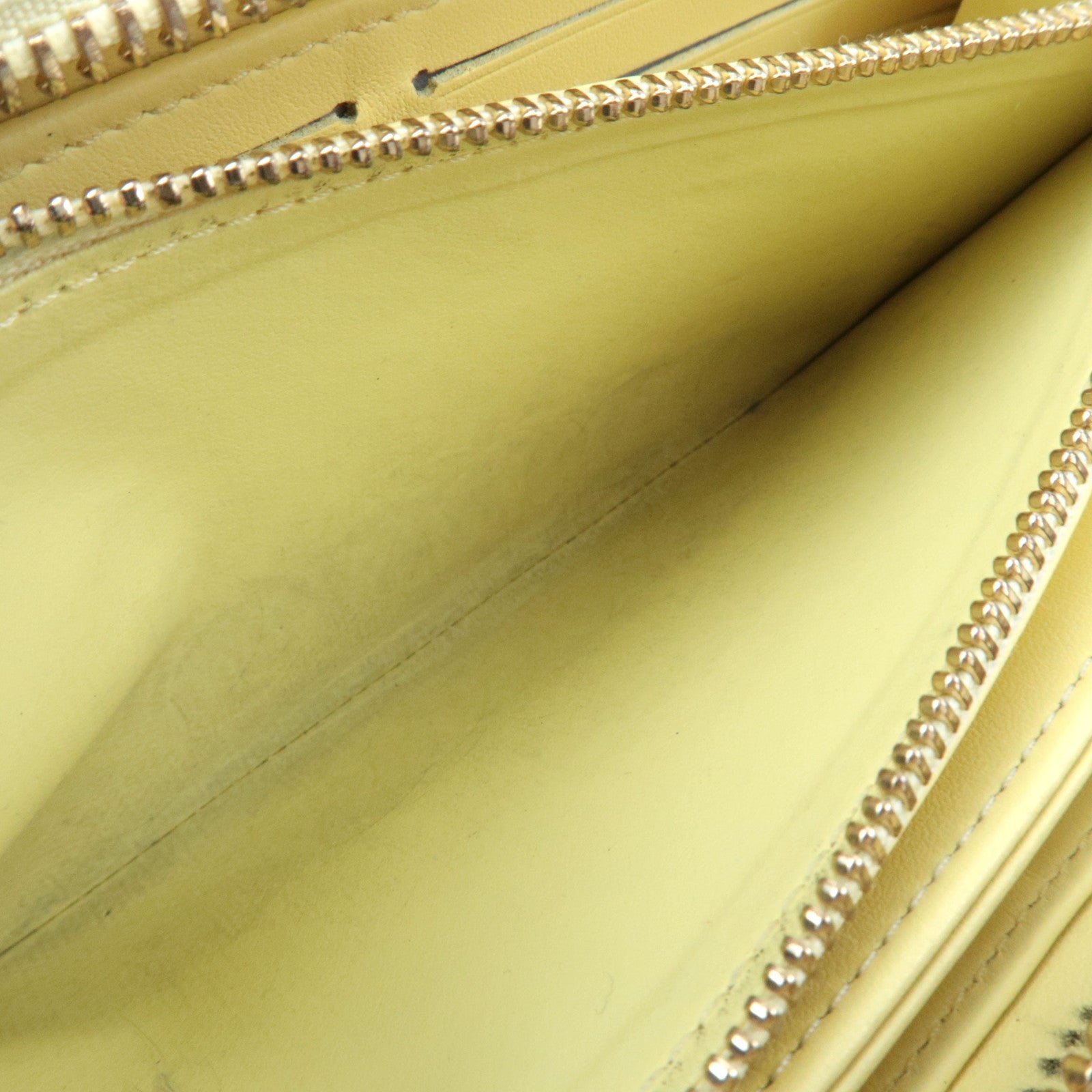 Louis Vuitton Monogram Vernis Zippy Wallet Long Wallet Chic Yellow M82996 RFID *Box, Dust bag