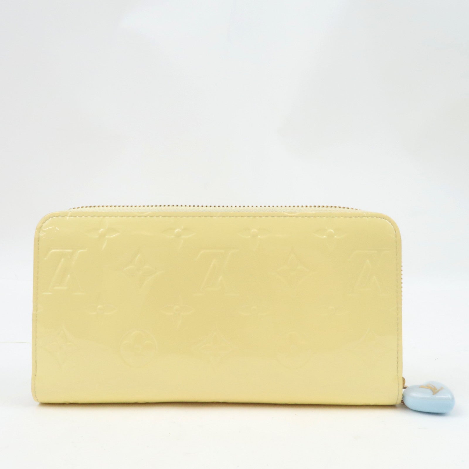 Louis Vuitton Monogram Vernis Zippy Wallet Long Wallet Chic Yellow M82996 RFID *Box, Dust bag