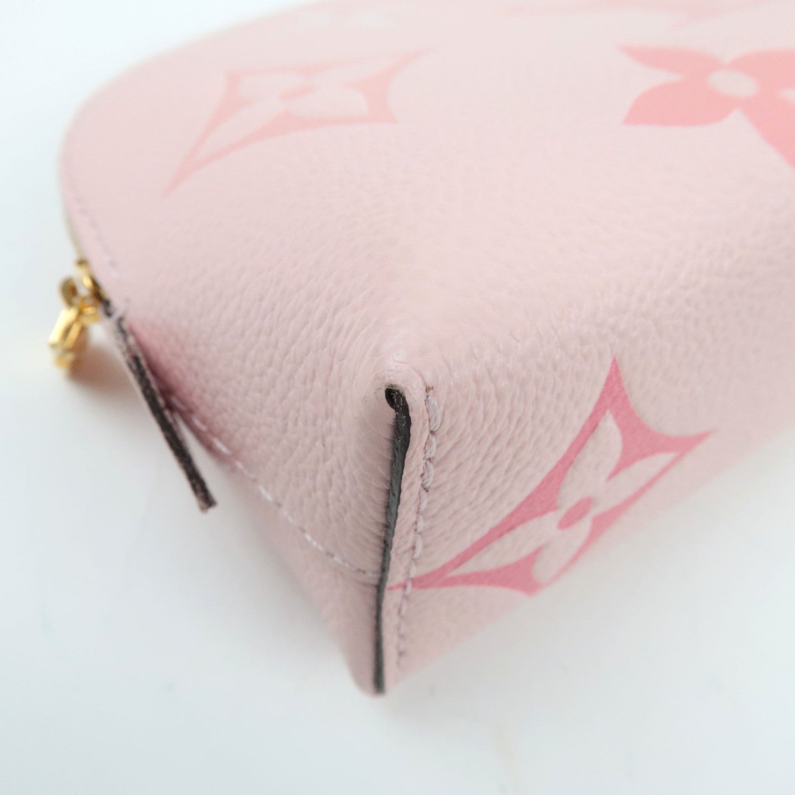 Louis Vuitton Bicolor Monogram Empreinte Pochette Cosmetics By The Pool Collection Bouton de Rose M80502 RFID *Box, Dust bag
