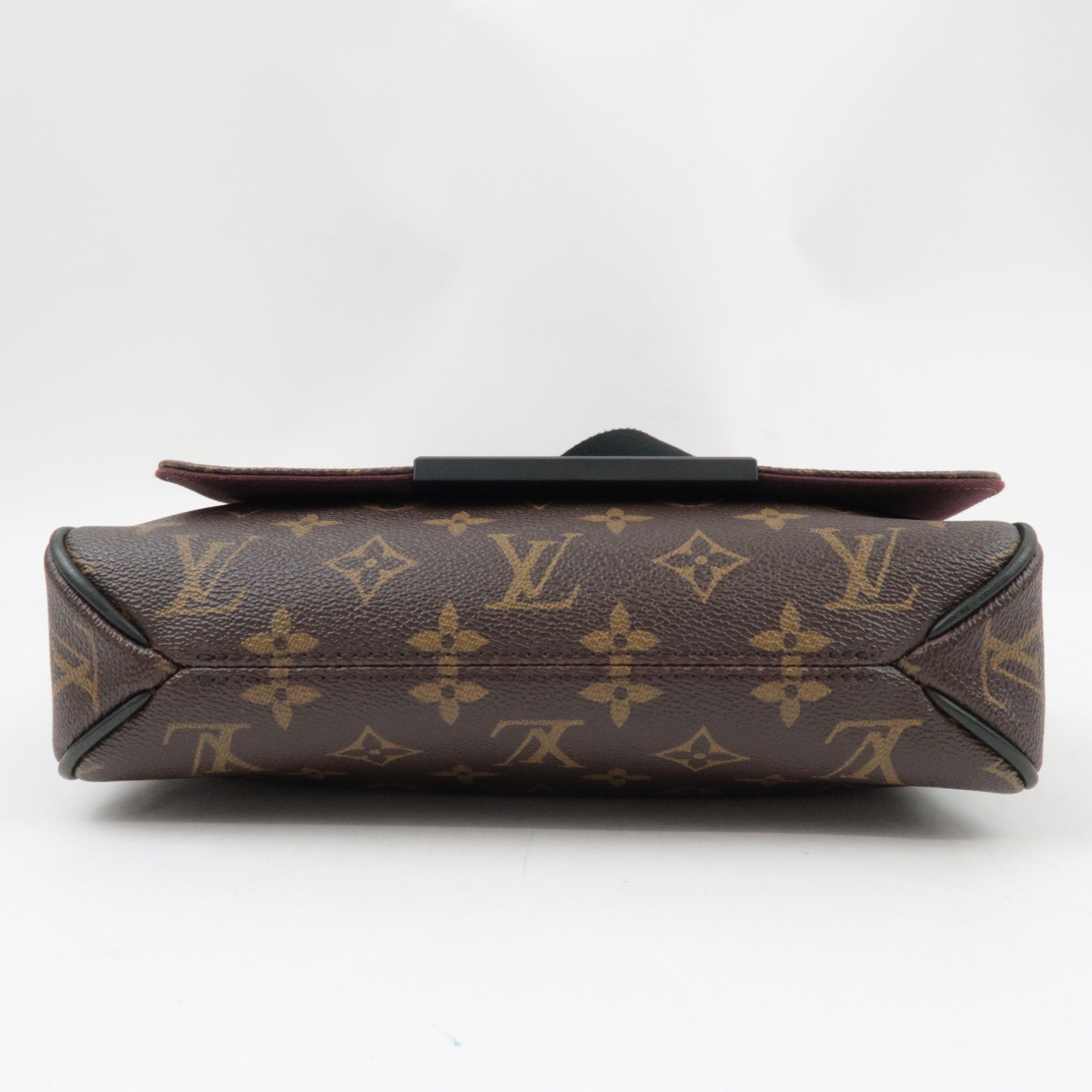 Louis Vuitton Monogram Macassar District PM Shoulder Bag Noir M40935 CA4114