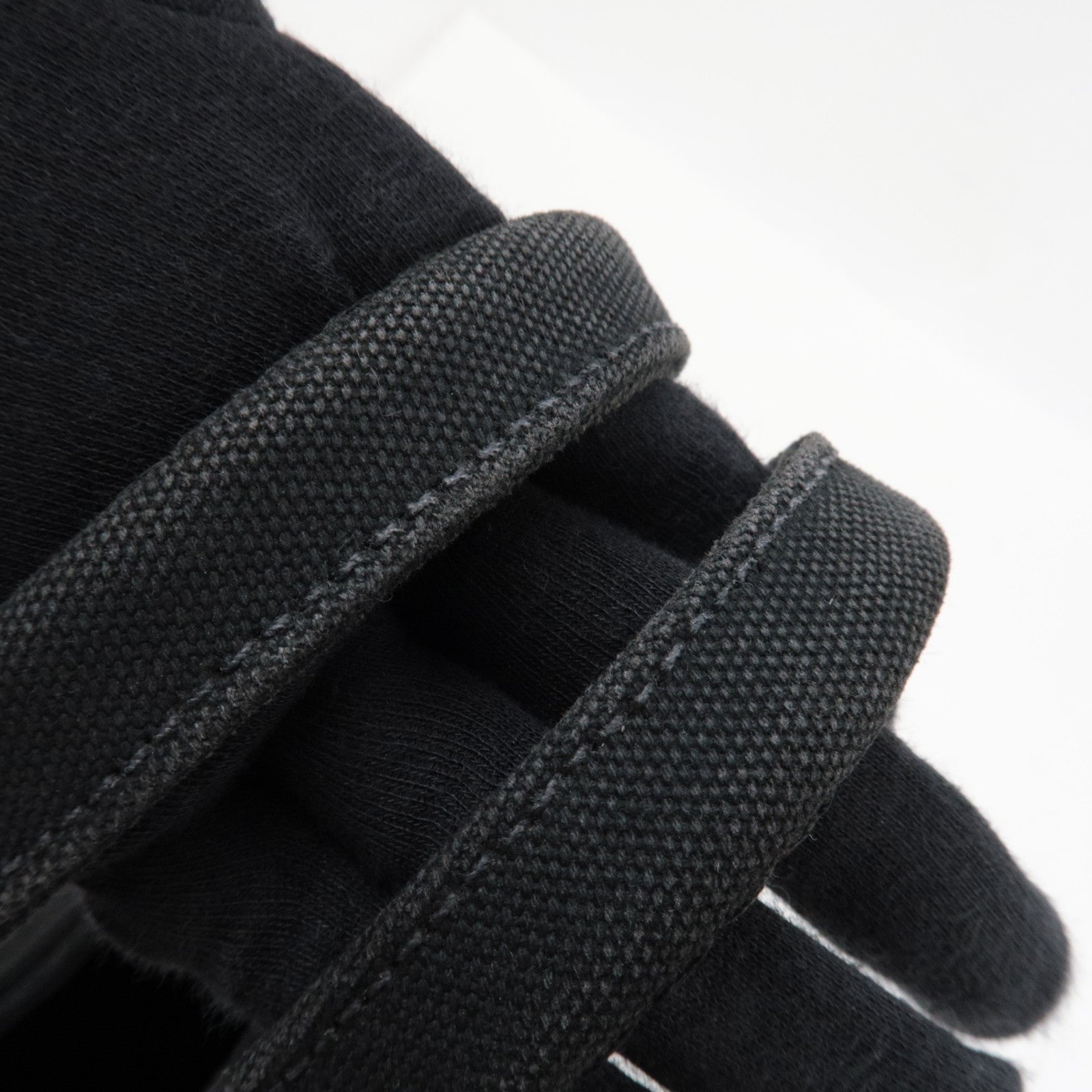 PRADA Canapa Mini 2Way Tote Shoulder Bag Canvas Black B2439G *G card, strap