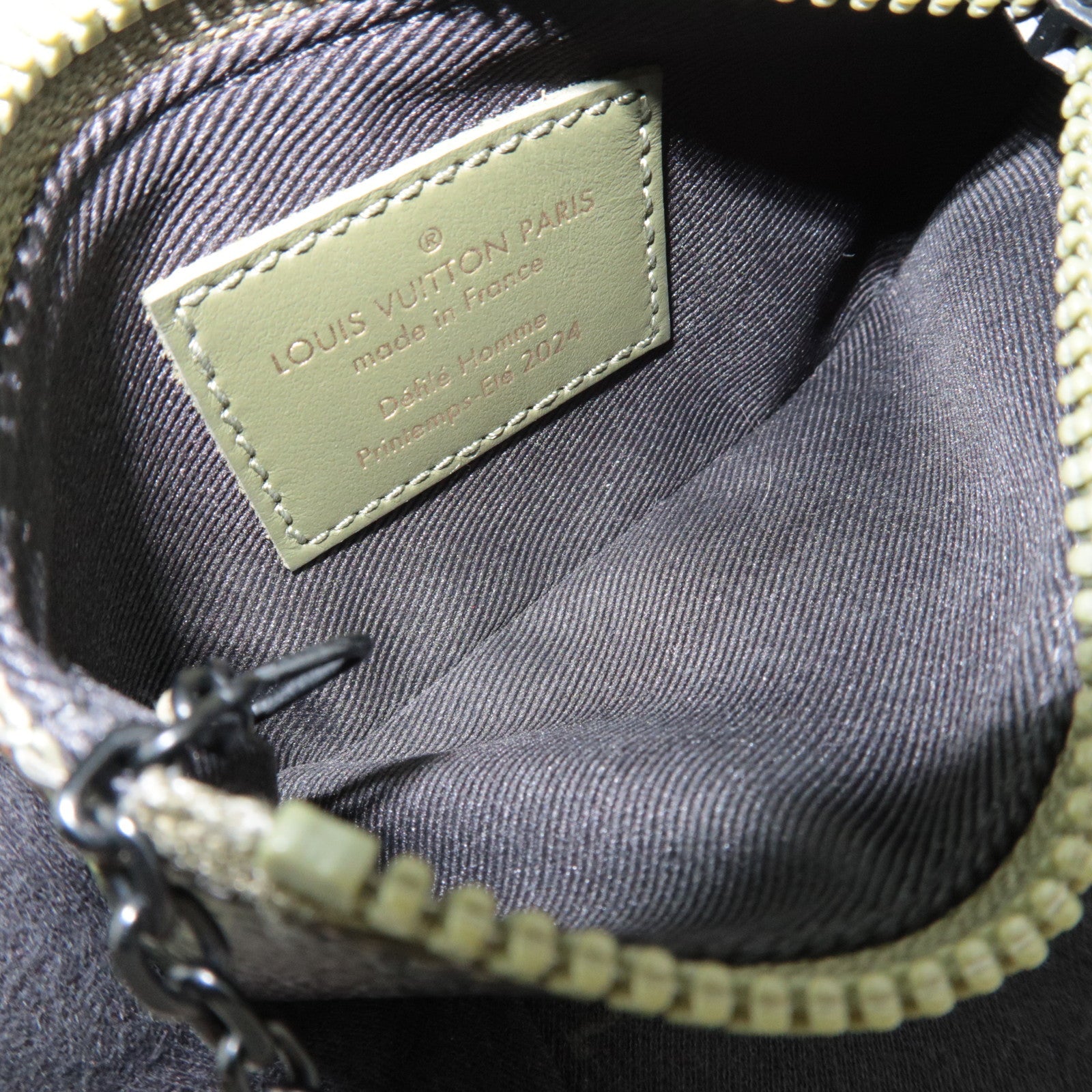 Louis Vuitton Damier Pop Damoflage Pochette Cles Coin Case Khaki M83175 RFID