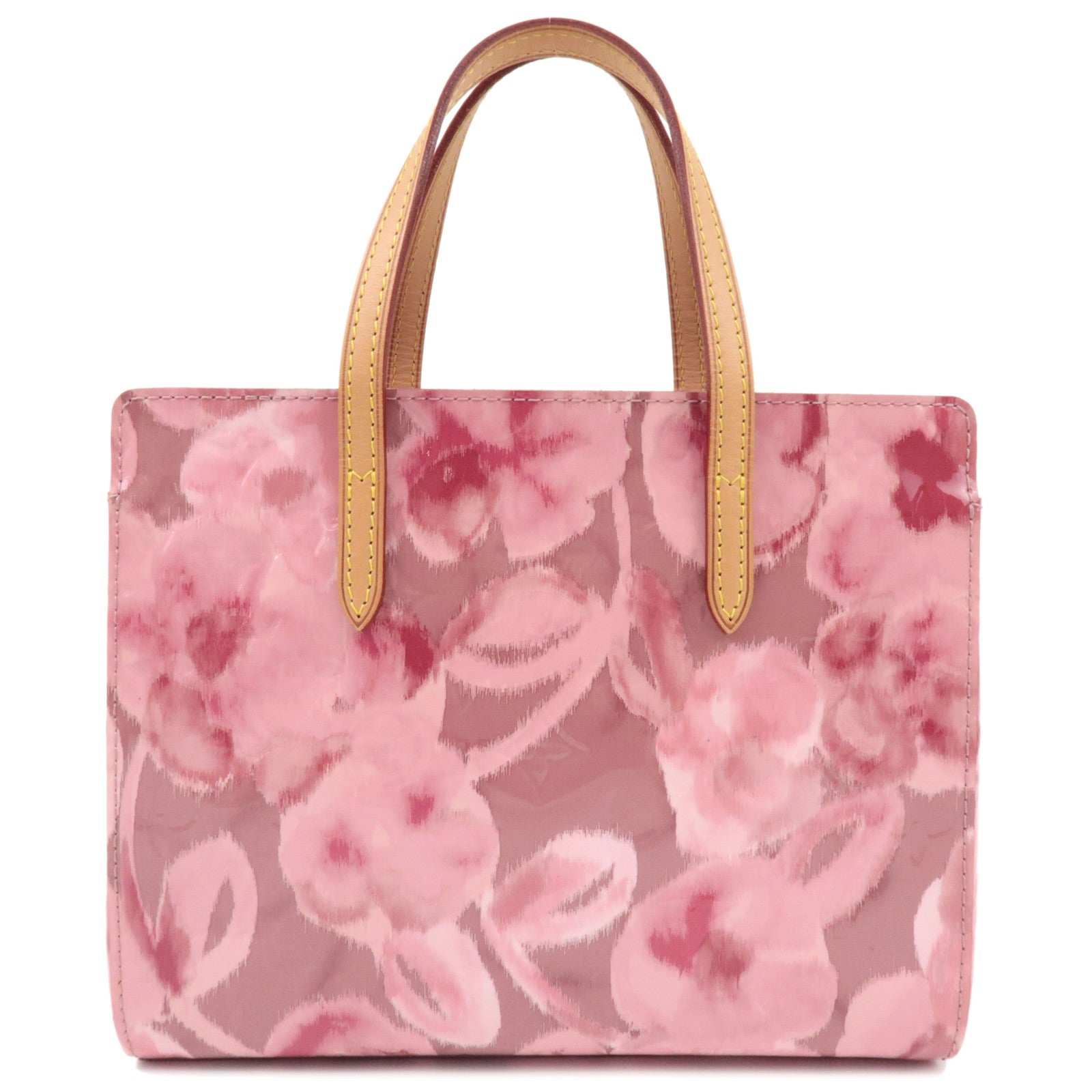 Louis Vuitton Monogram Vernis Ikat Flower Catalina BB Tote Bag Rose Velour M90040 SN0183 *Dust bag