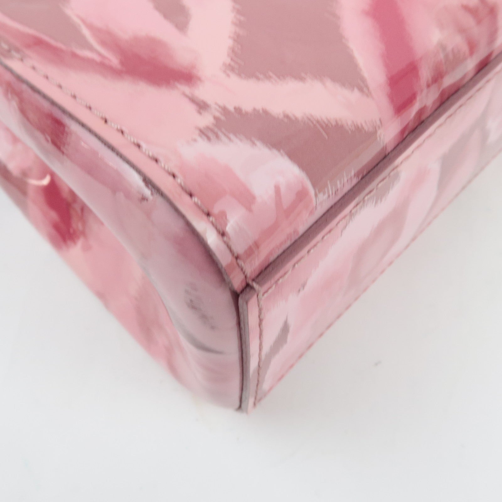 Louis Vuitton Monogram Vernis Ikat Flower Catalina BB Tote Bag Rose Velour M90040 SN0183 *Dust bag