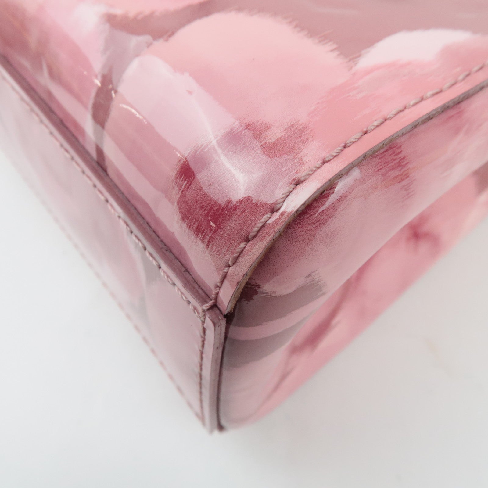 Louis Vuitton Monogram Vernis Ikat Flower Catalina BB Tote Bag Rose Velour M90040 SN0183 *Dust bag