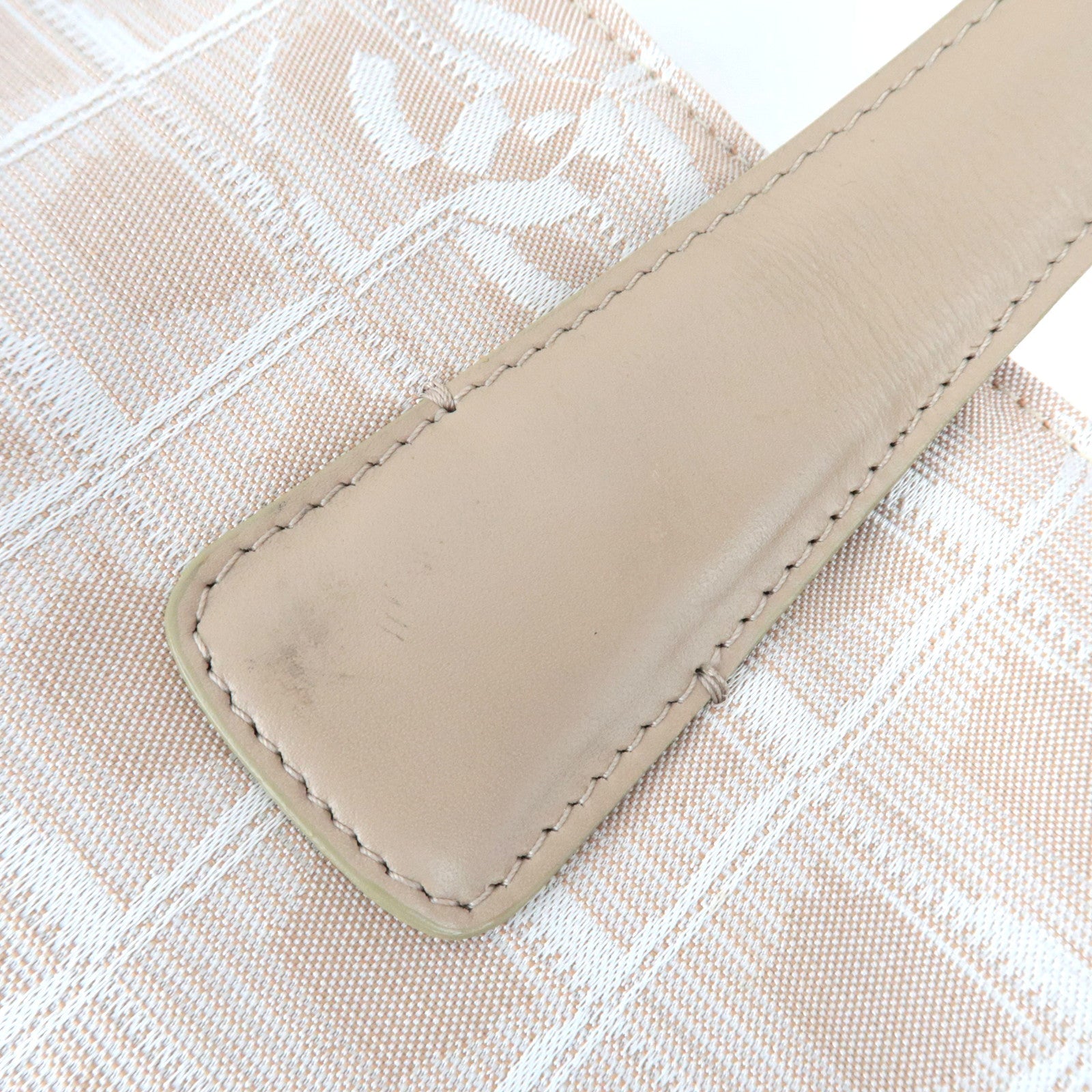 CHANEL New Travel Line Tote GM Nylon Jacquard Leather Beige A15825 *Dust Bag, G Card