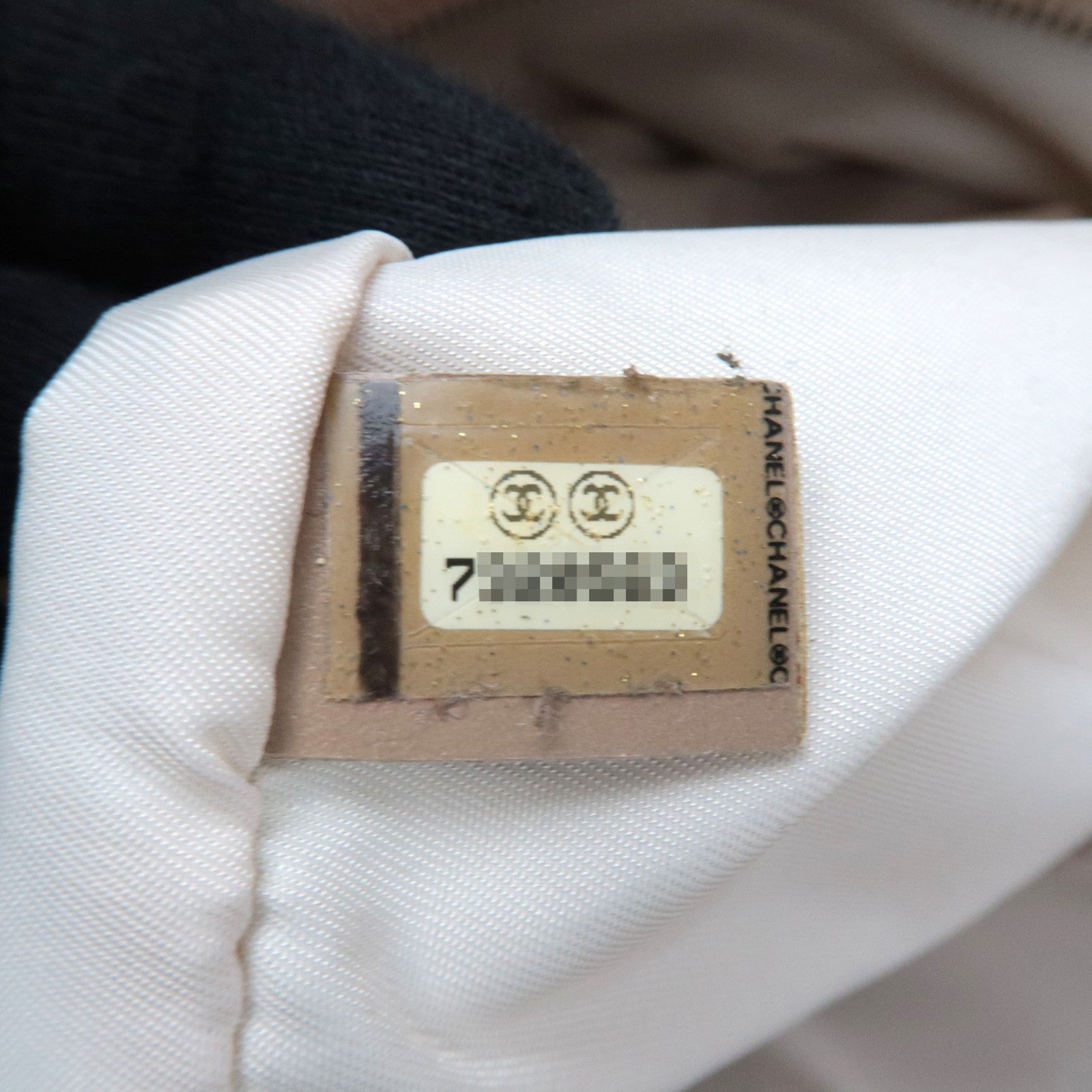 CHANEL New Travel Line Tote GM Nylon Jacquard Leather Beige A15825 *Dust Bag, G Card