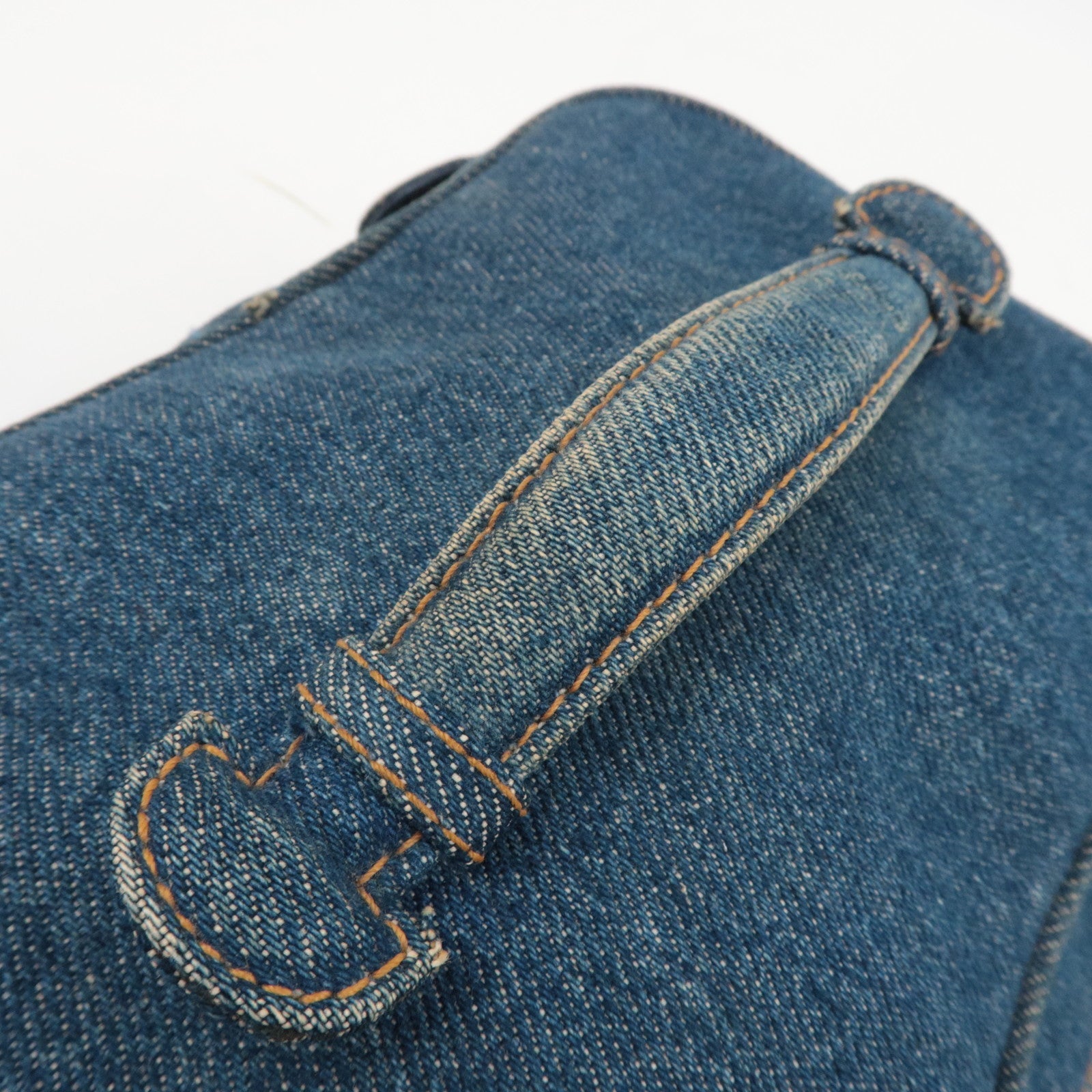 CHANEL Vanity Bag Denim Blue 4668533 *Guarantee Card