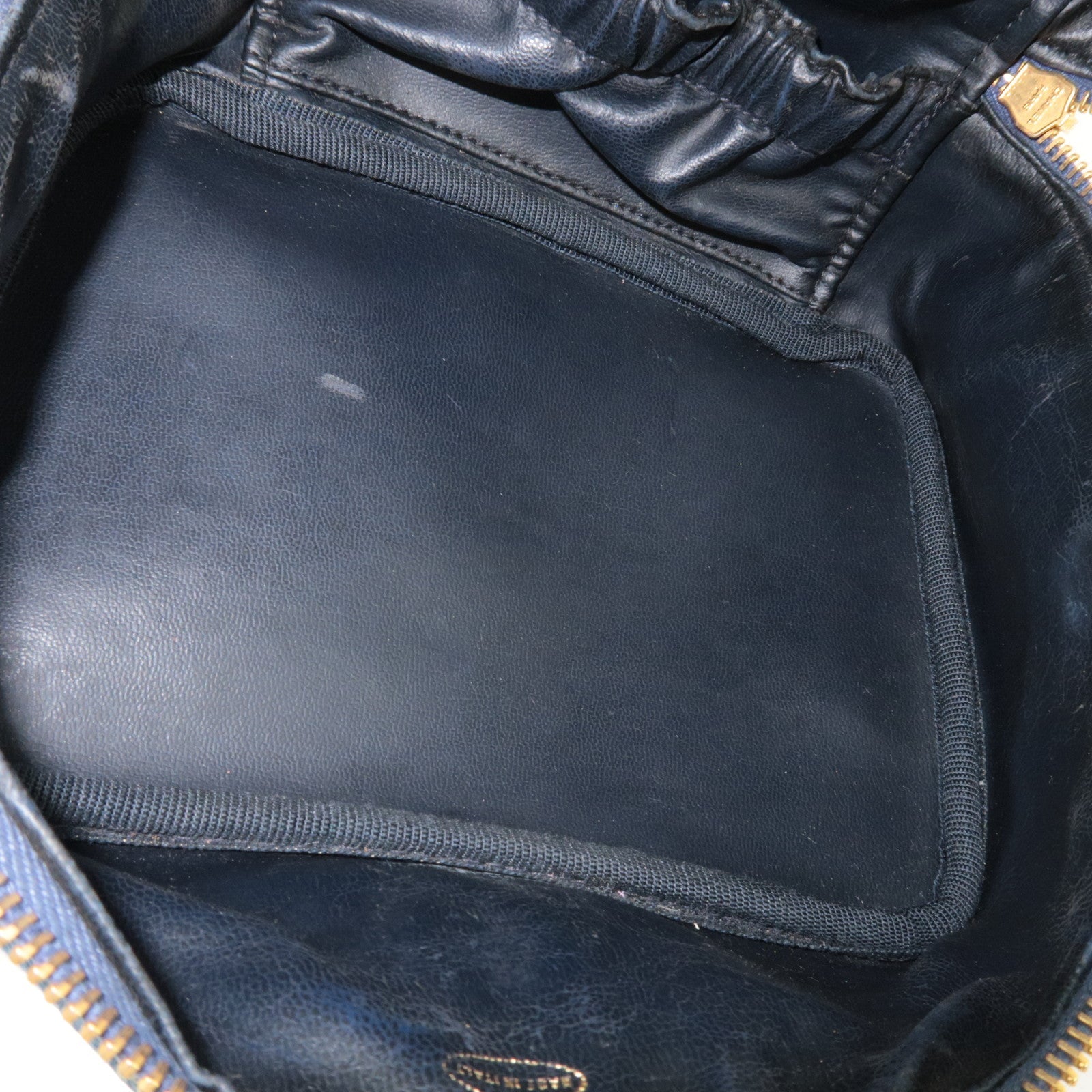 CHANEL Vanity Bag Denim Blue 4668533 *Guarantee Card