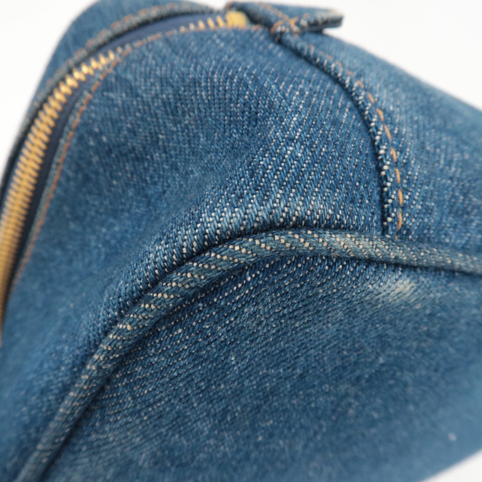 CHANEL Vanity Bag Denim Blue 4668533 *Guarantee Card